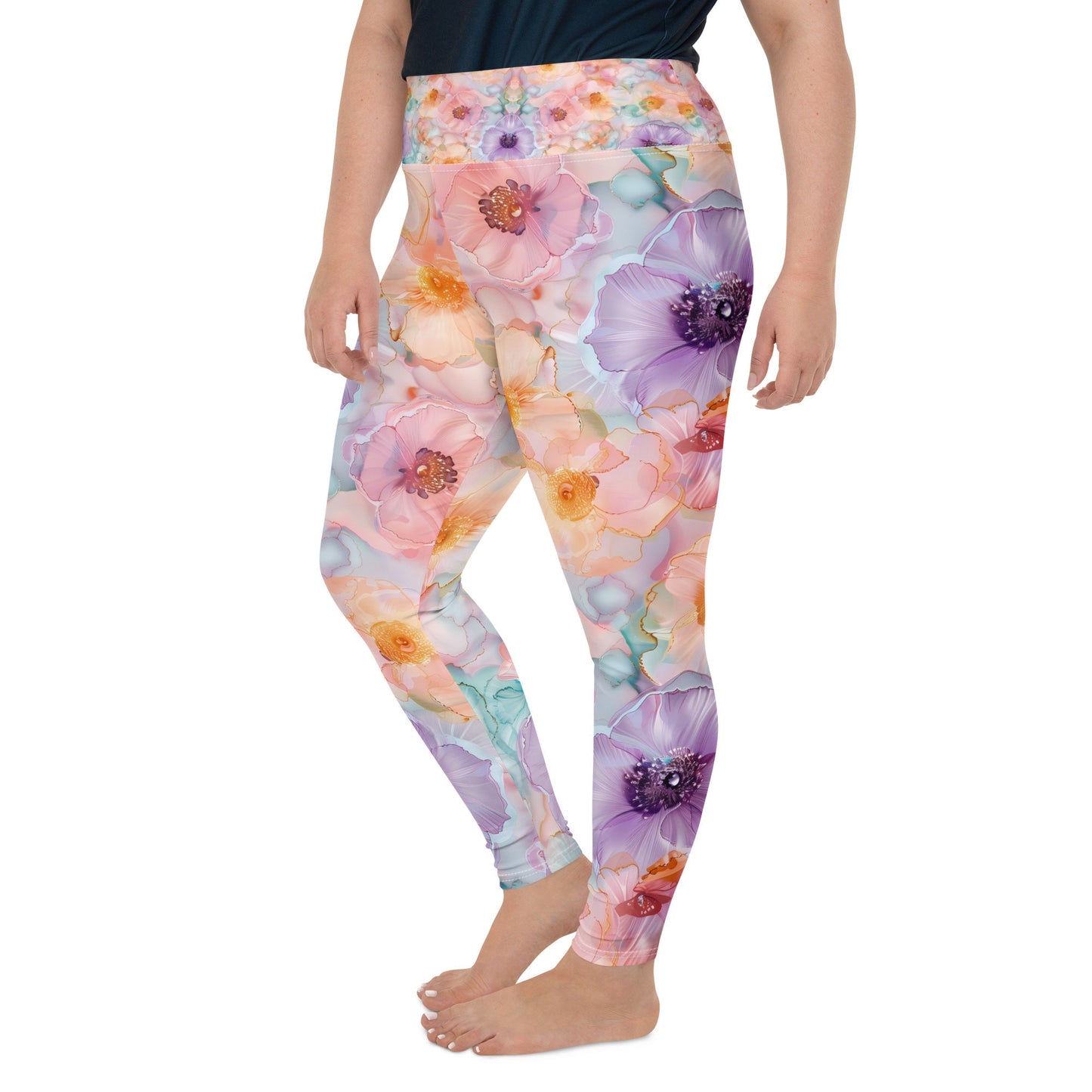 Plus Size Leggings - Spring Time 1