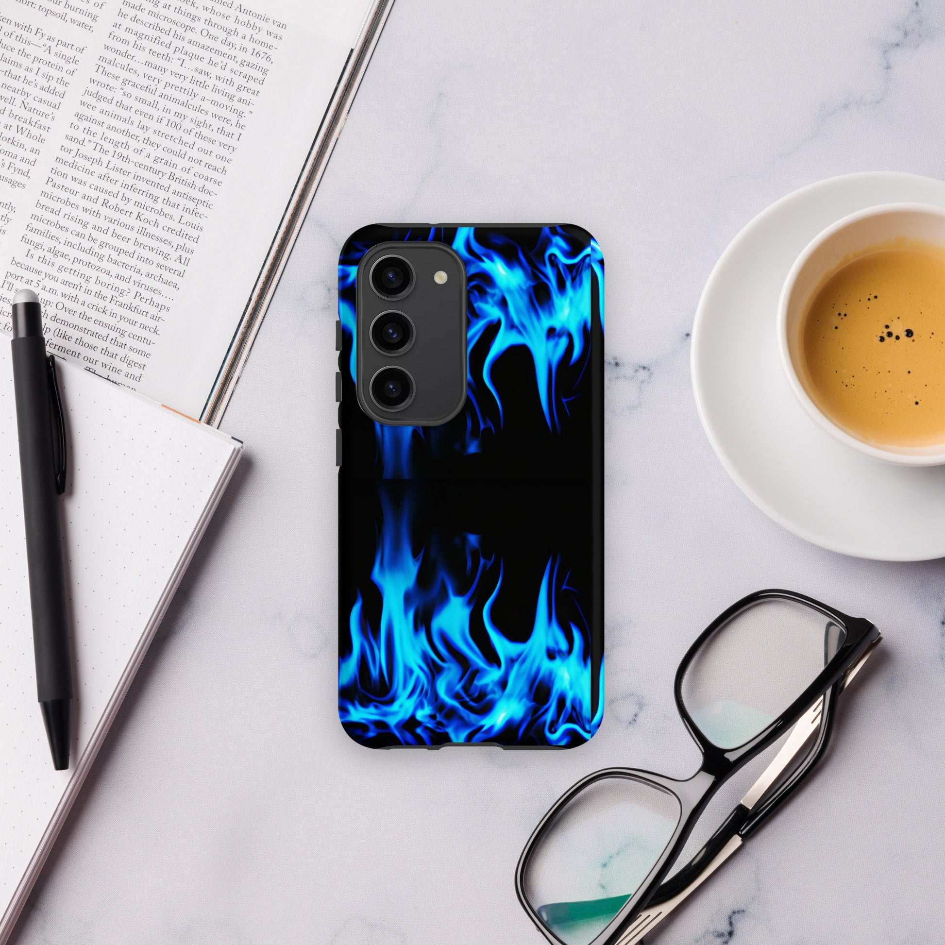 Tough case for Samsung®  Double Blue Flames 1