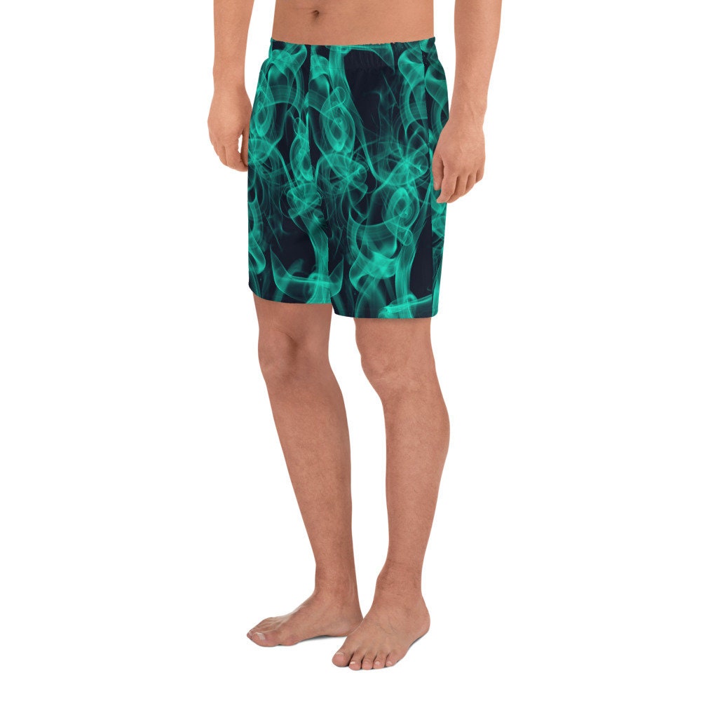 Men&#39;s Athletic Shorts - Green Smoke