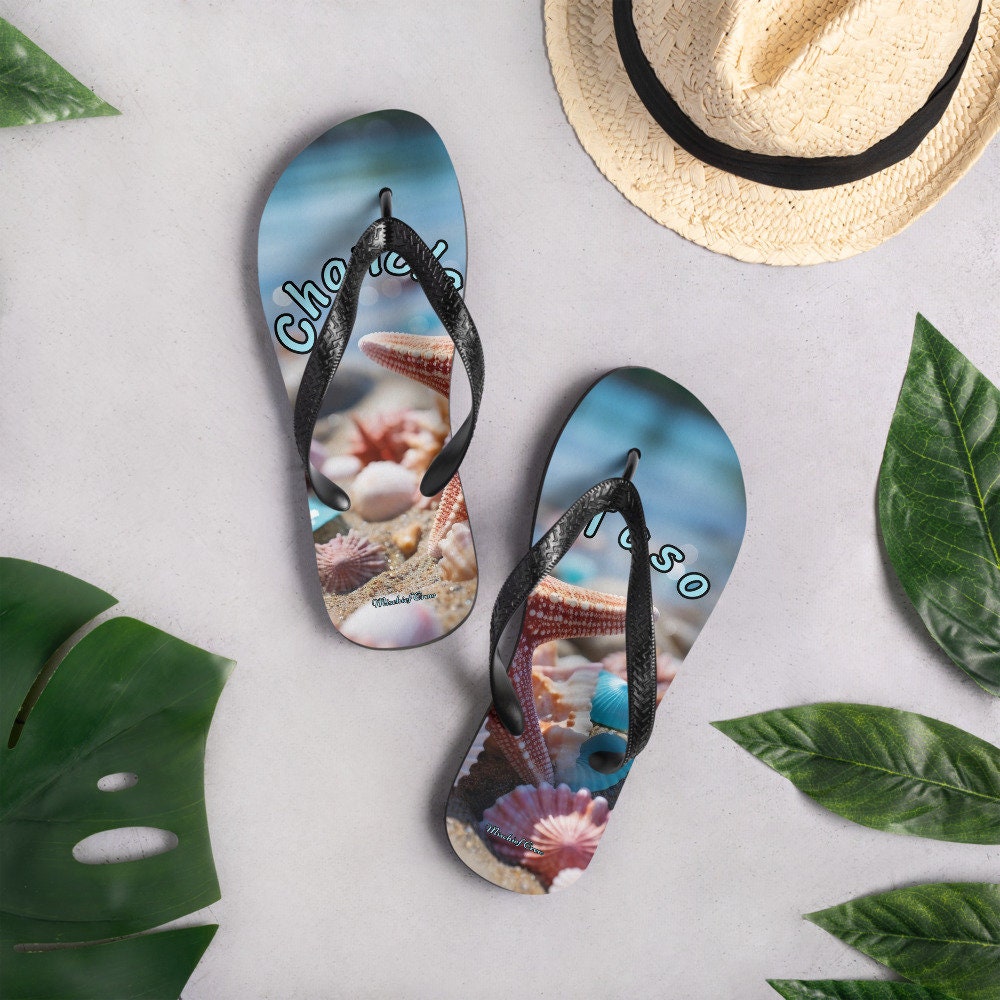 Flip-Flops Beach with Sea shells - Con Chancla Taso 1