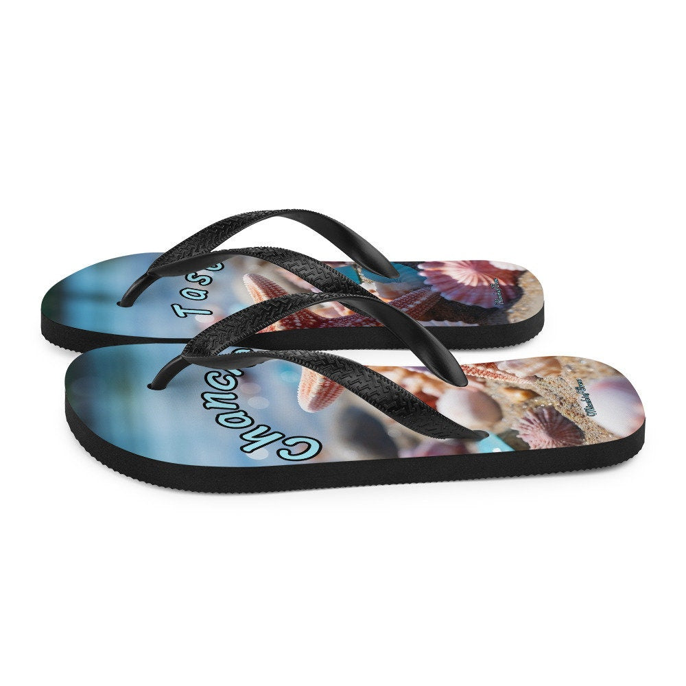 Flip-Flops Beach with Sea shells - Con Chancla Taso 1