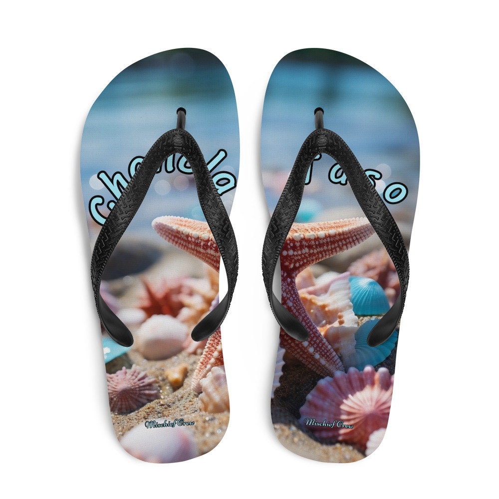 Flip-Flops Beach with Sea shells - Con Chancla Taso 1