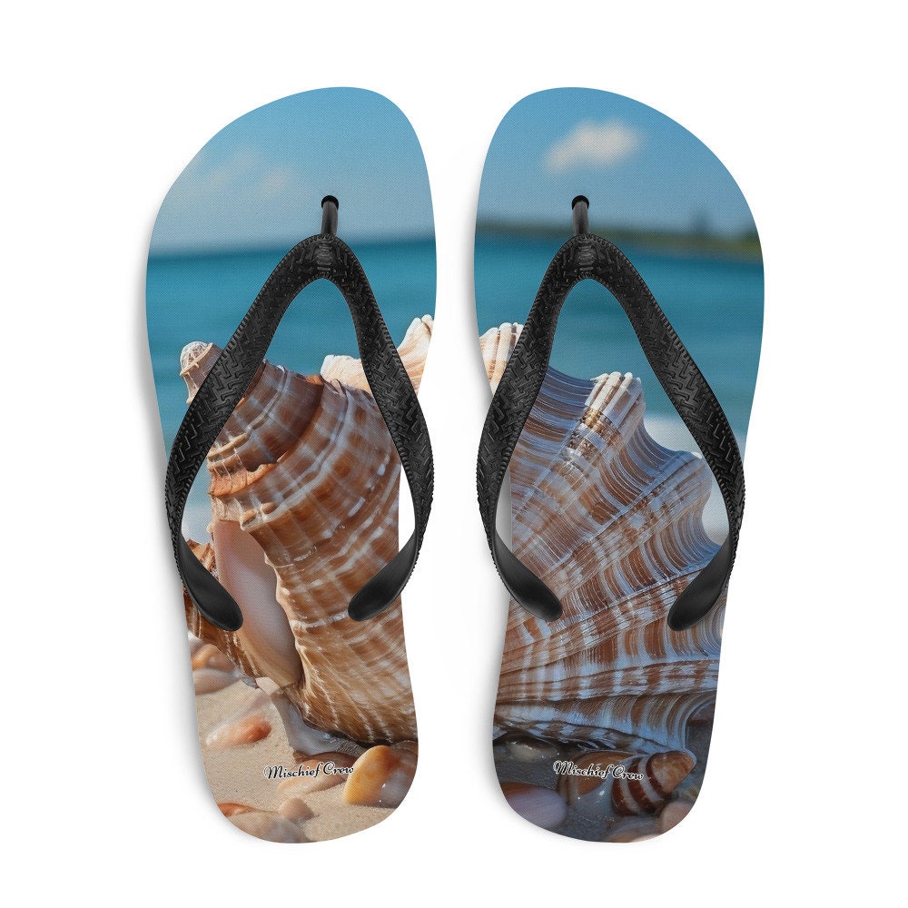 Flip-Flops Beach with Sea shells 3