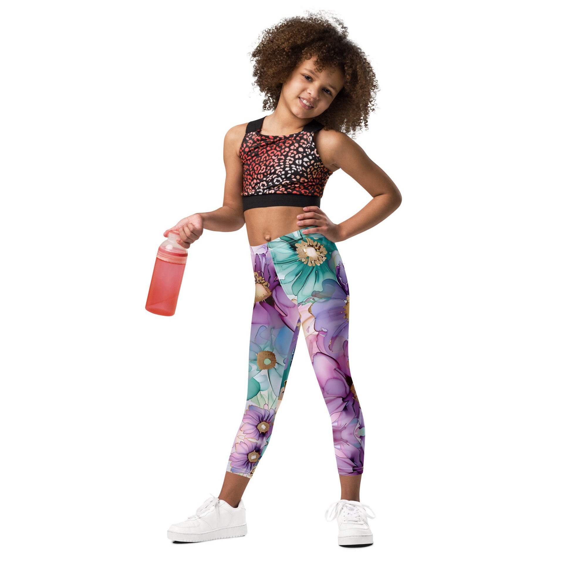 Kid&#39;s Leggings - Spring Time Flower 5