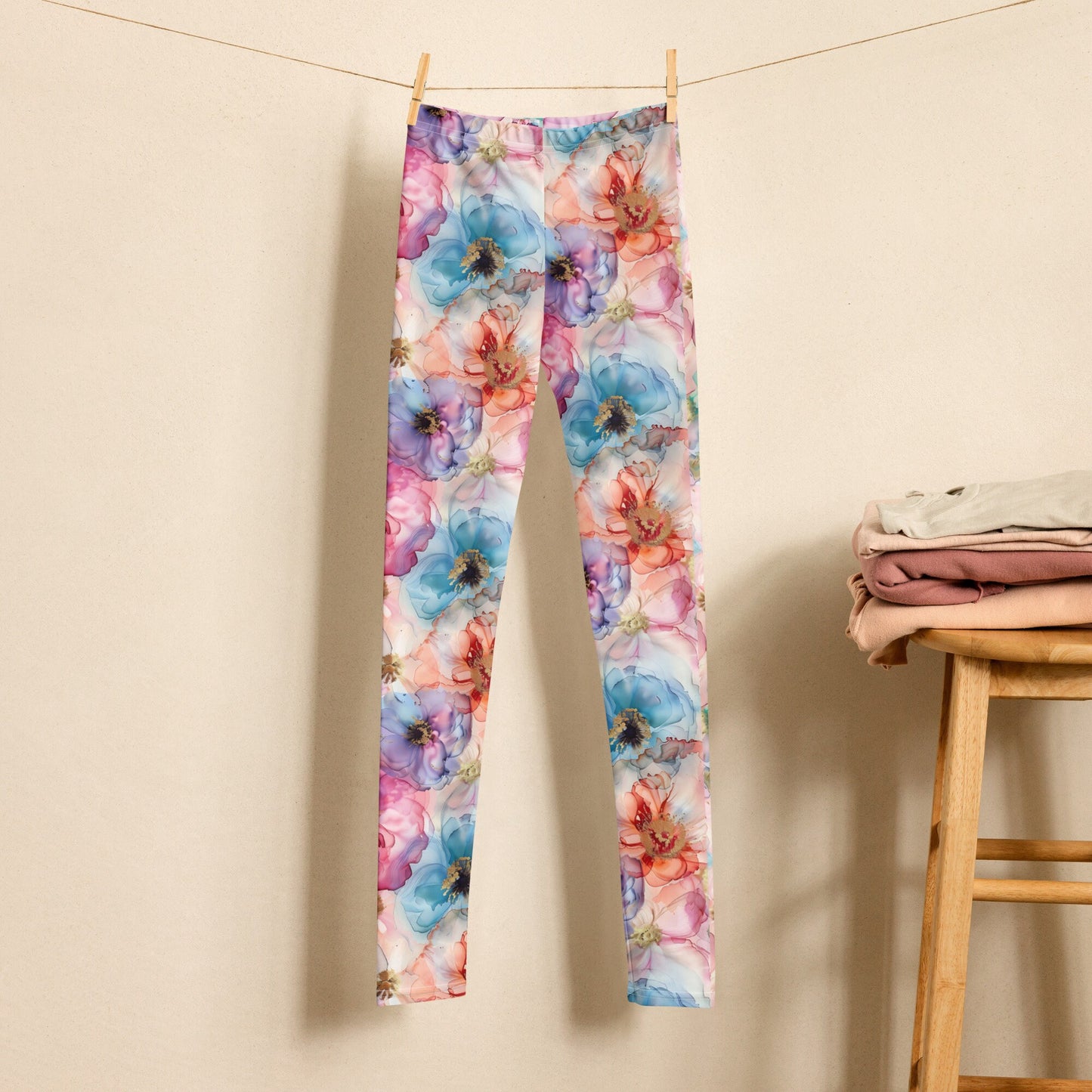 Youth Leggings - Spring Time Flower 4