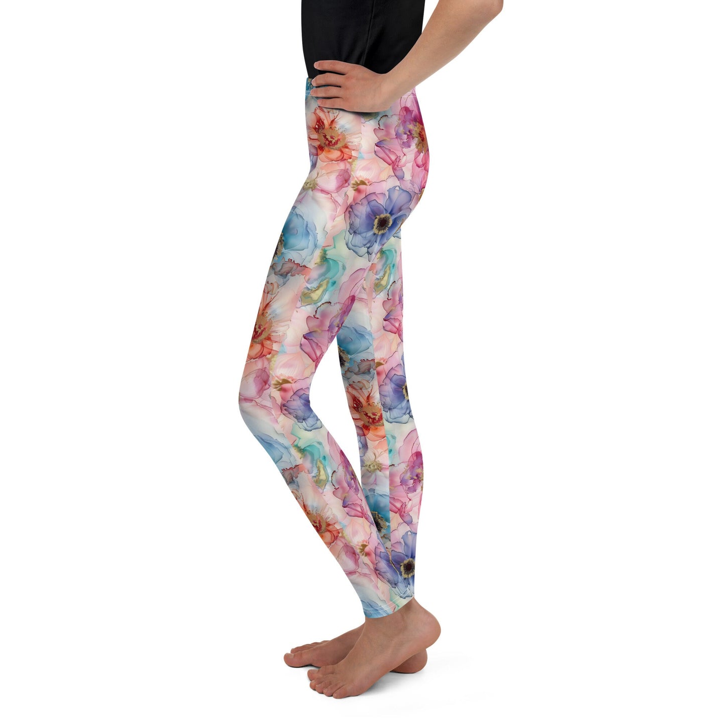 Youth Leggings - Spring Time Flower 4