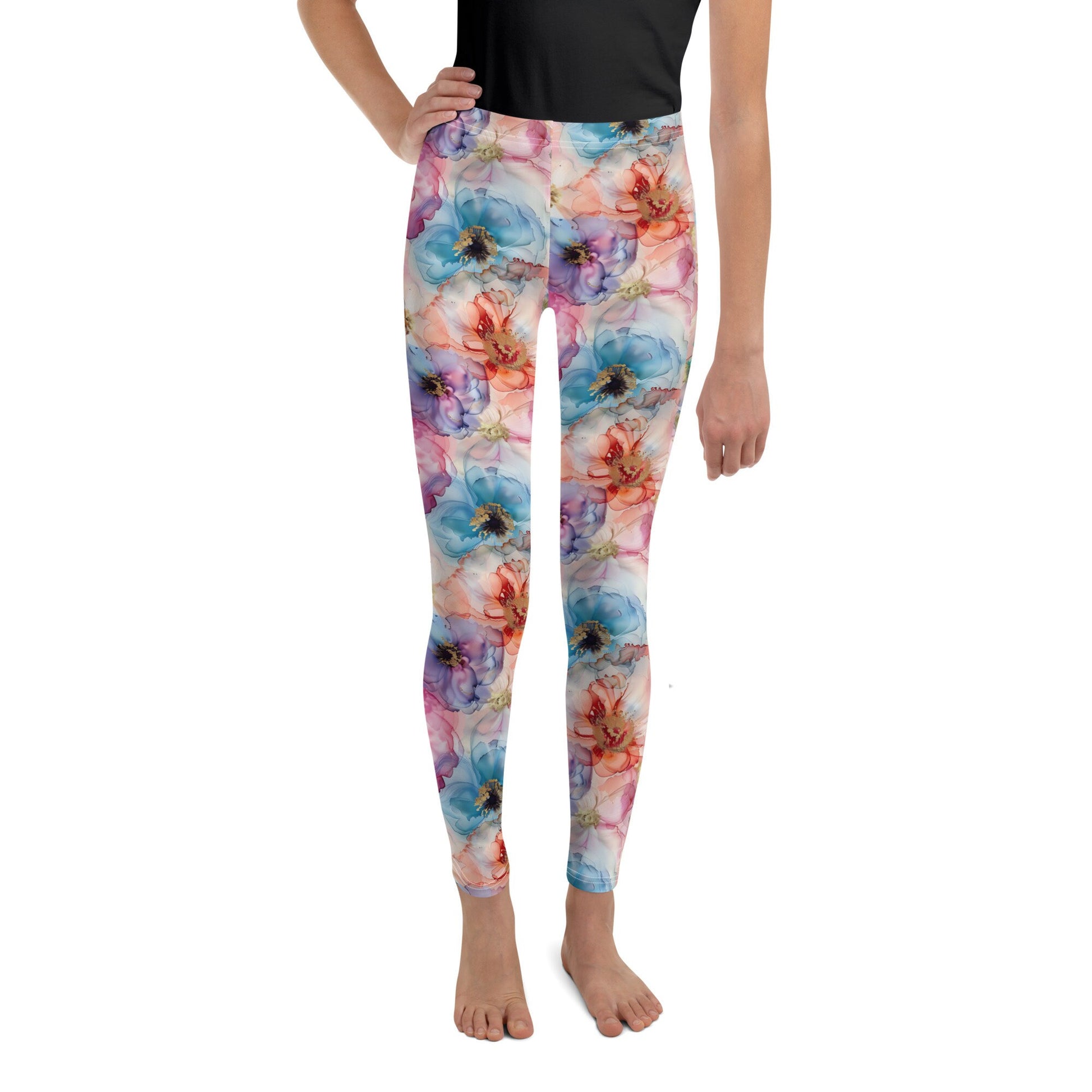 Youth Leggings - Spring Time Flower 4