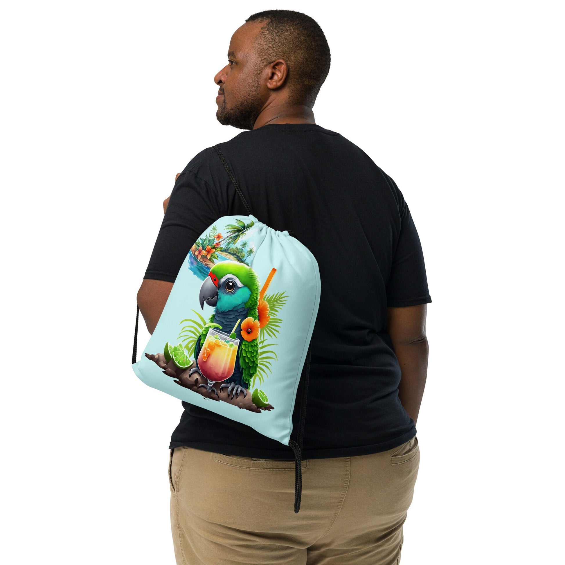 Drawstring bag - Parrot Island Cocktail