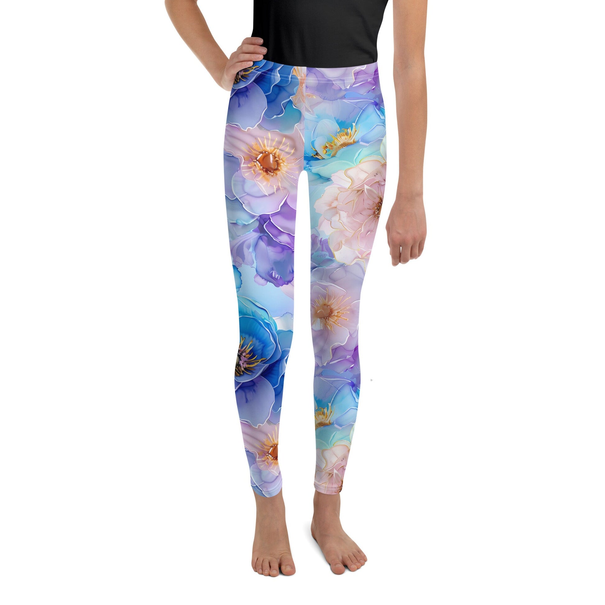 Youth Leggings - Spring time Flowers 3