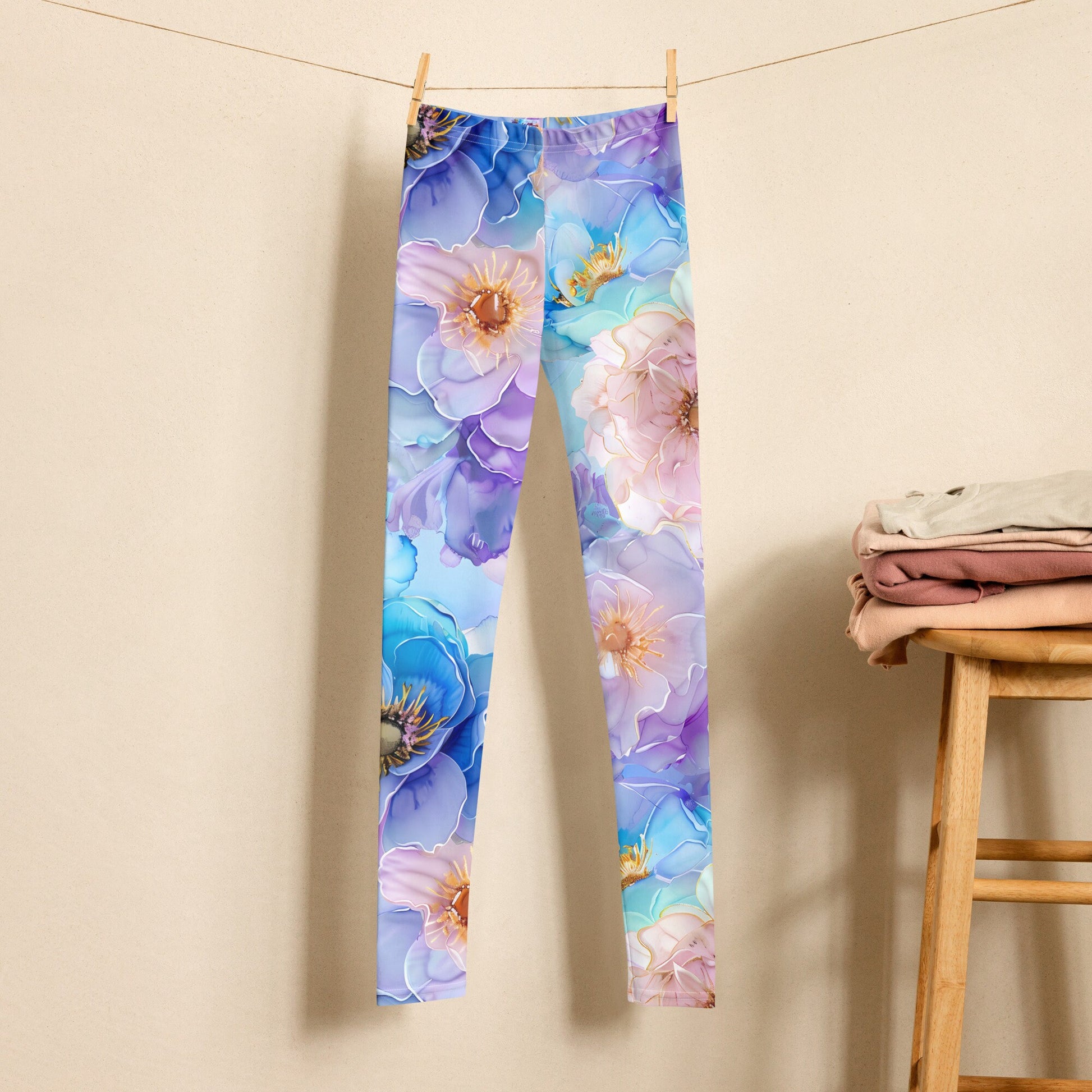 Youth Leggings - Spring time Flowers 3