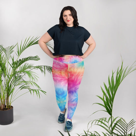 Plus Size Leggings - Tie Dye