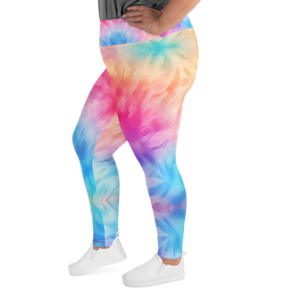 Plus Size Leggings - Tie Dye