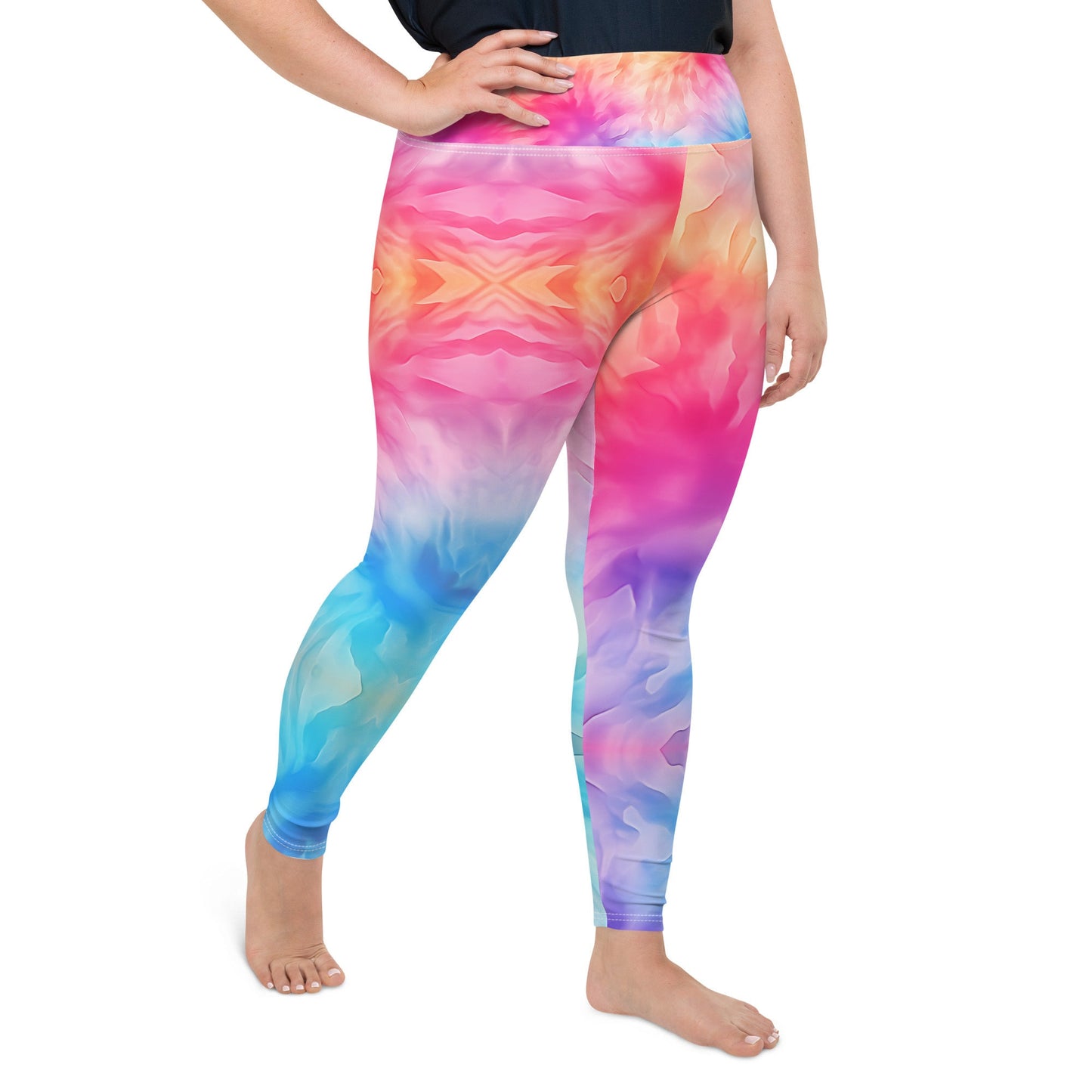 Plus Size Leggings - Tie Dye