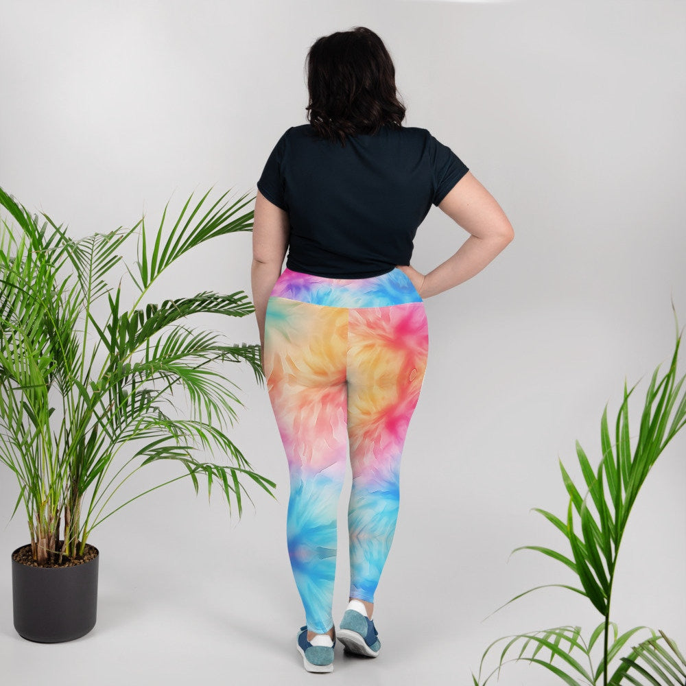 Plus Size Leggings - Tie Dye