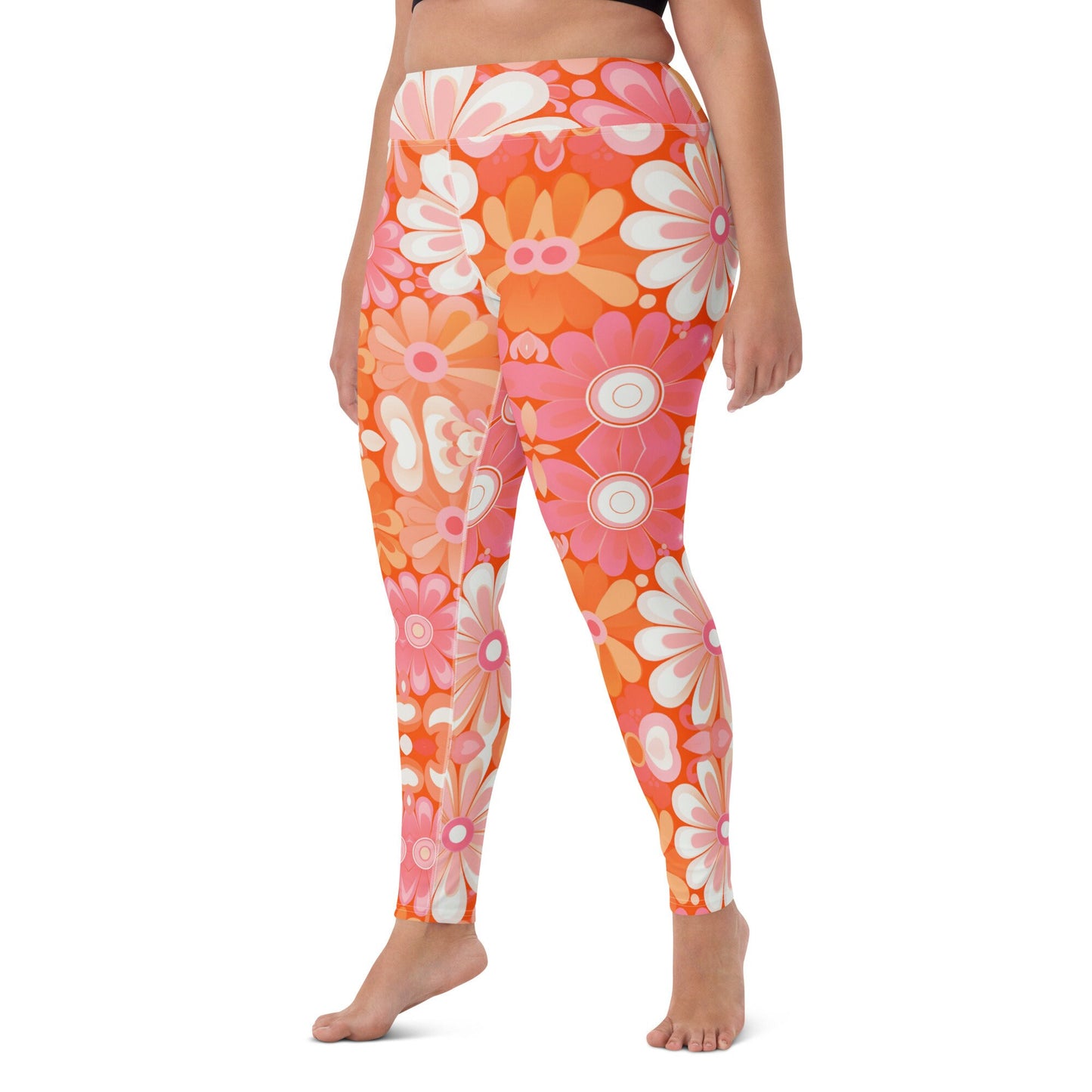 Yoga Leggings - Retro Groovy