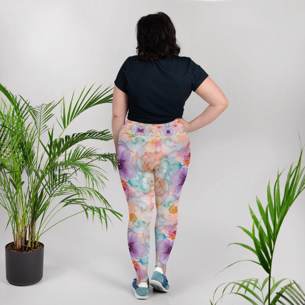 Plus Size Leggings - Spring Time 1