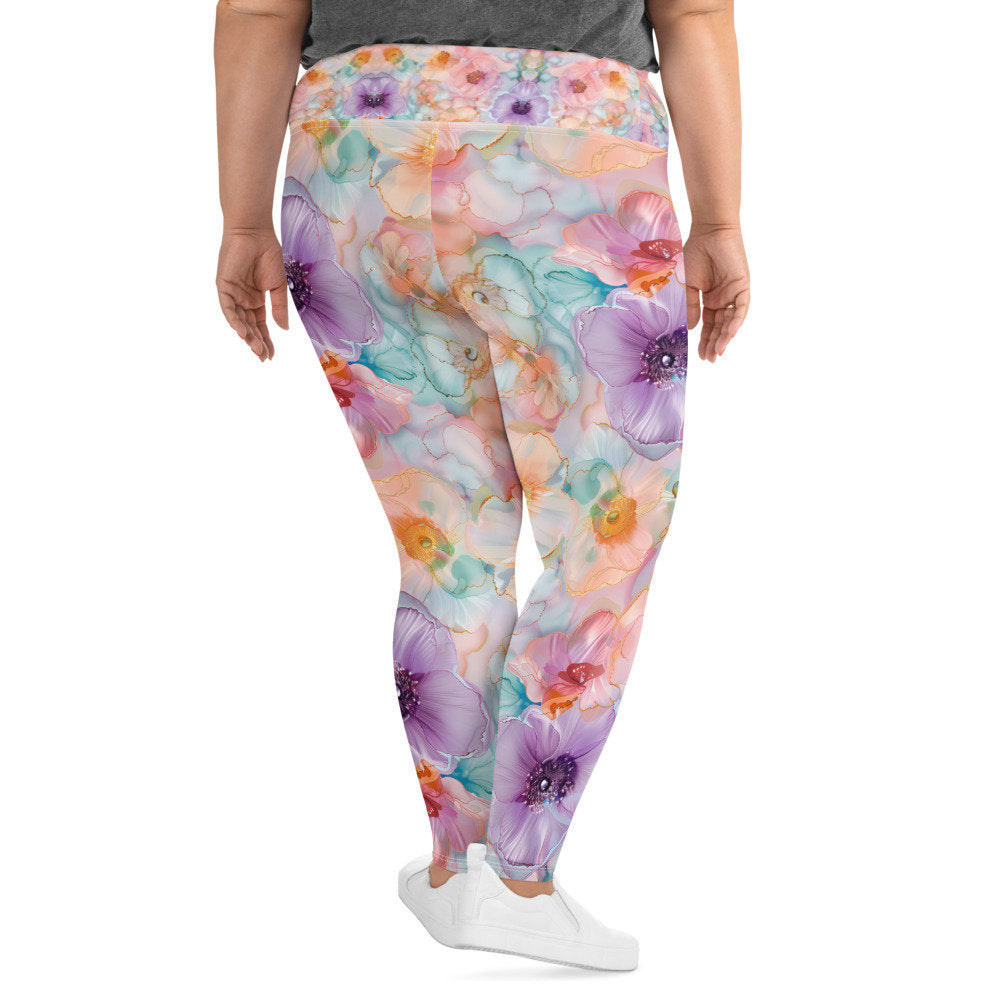 Plus Size Leggings - Spring Time 1