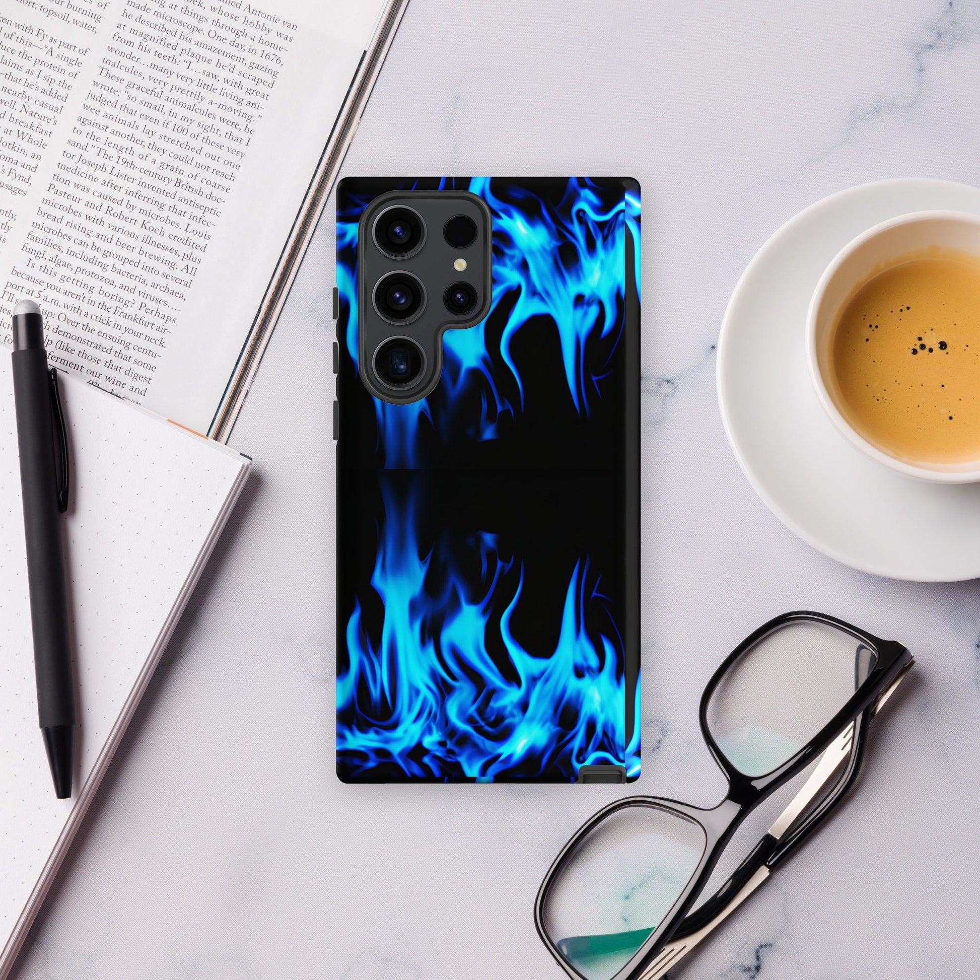 Tough case for Samsung®  Double Blue Flames 1