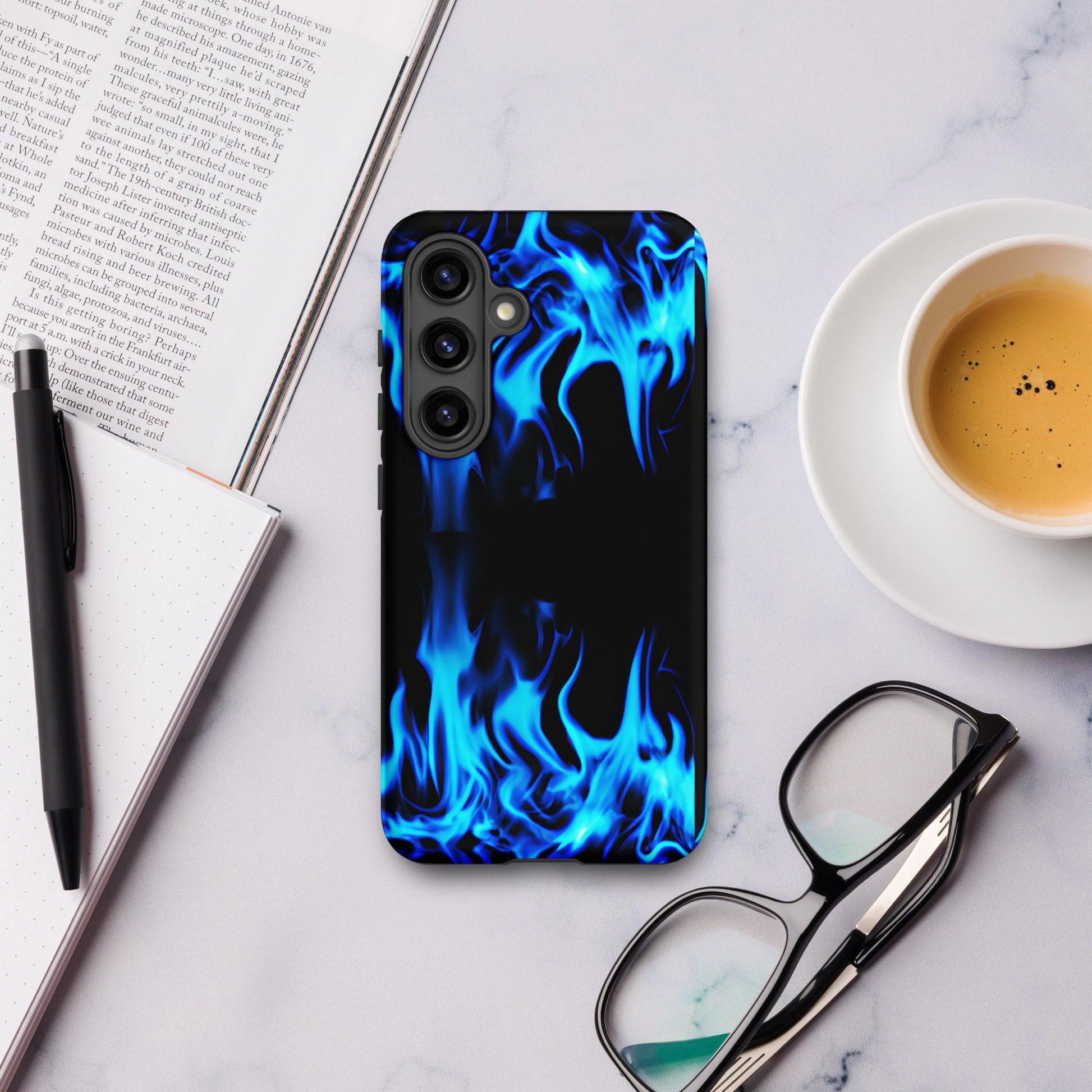 Tough case for Samsung®  Double Blue Flames 1