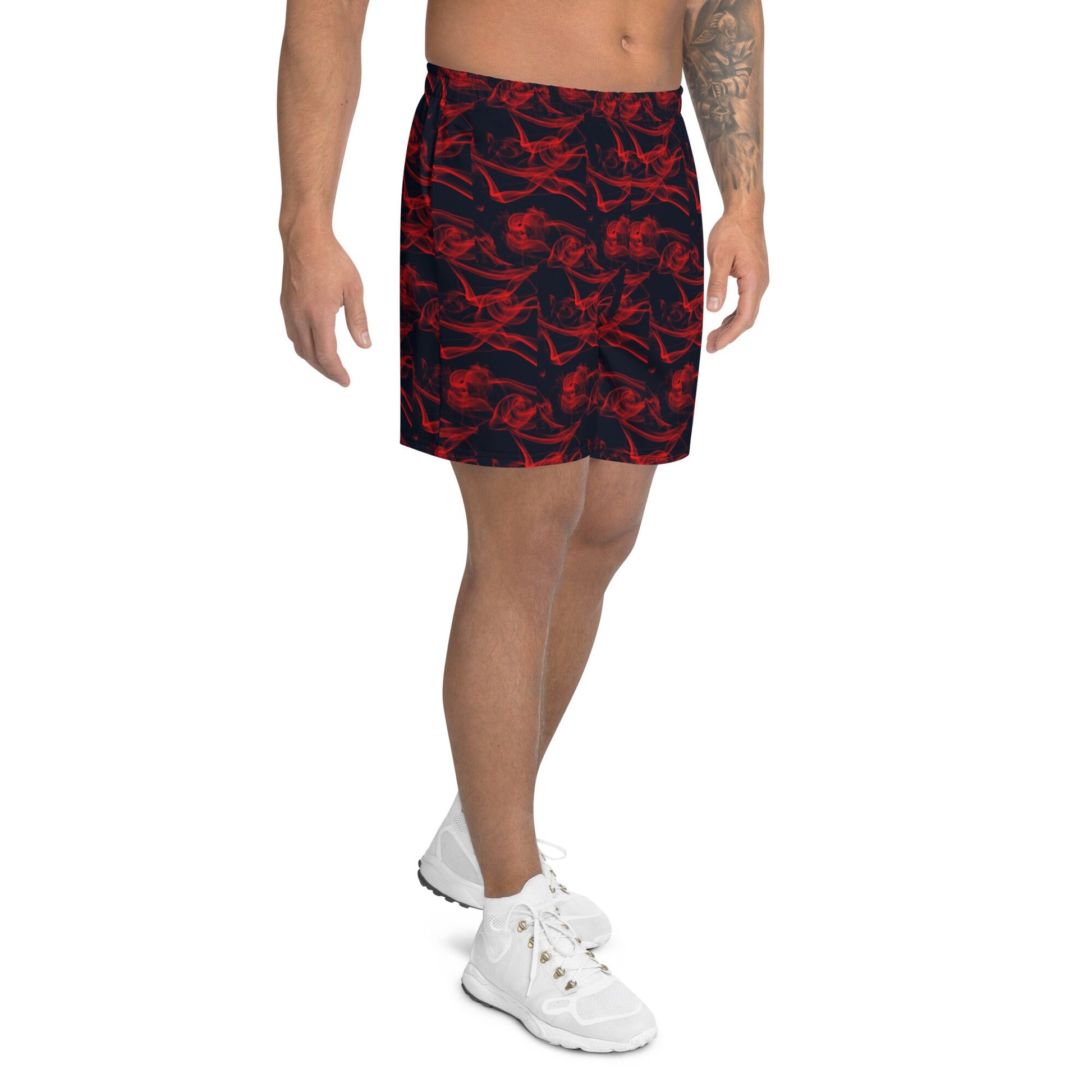 Men&#39;s Athletic Shorts - Red Smoke