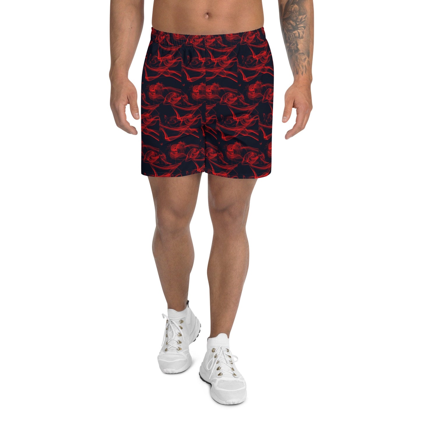 Men&#39;s Athletic Shorts - Red Smoke