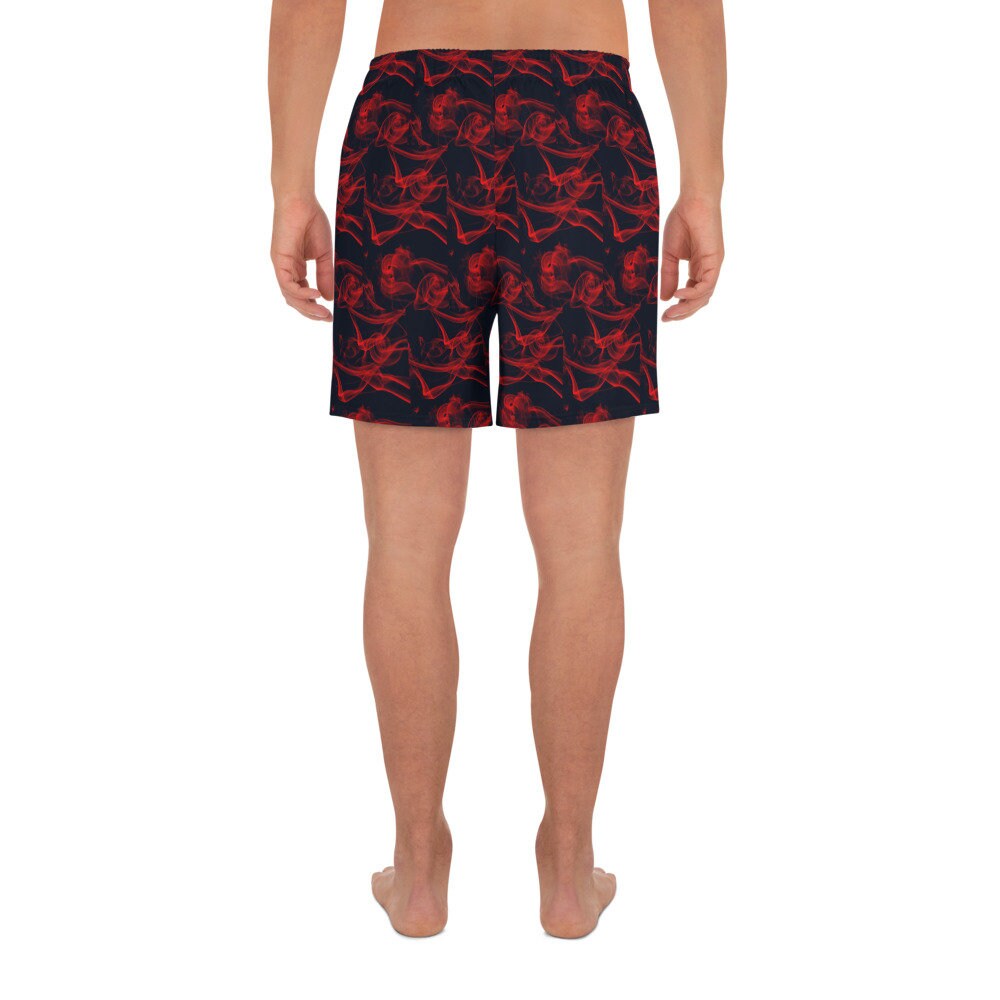 Men&#39;s Athletic Shorts - Red Smoke