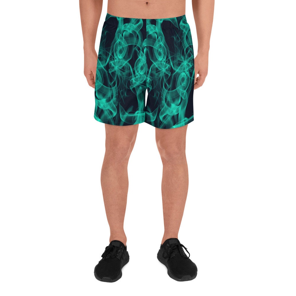 Men&#39;s Athletic Shorts - Green Smoke