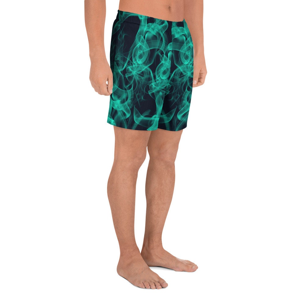 Men&#39;s Athletic Shorts - Green Smoke