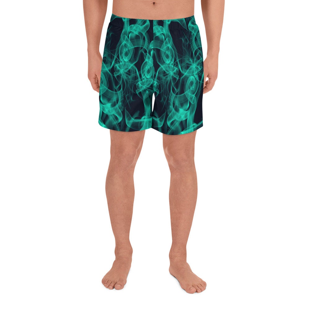 Men&#39;s Athletic Shorts - Green Smoke