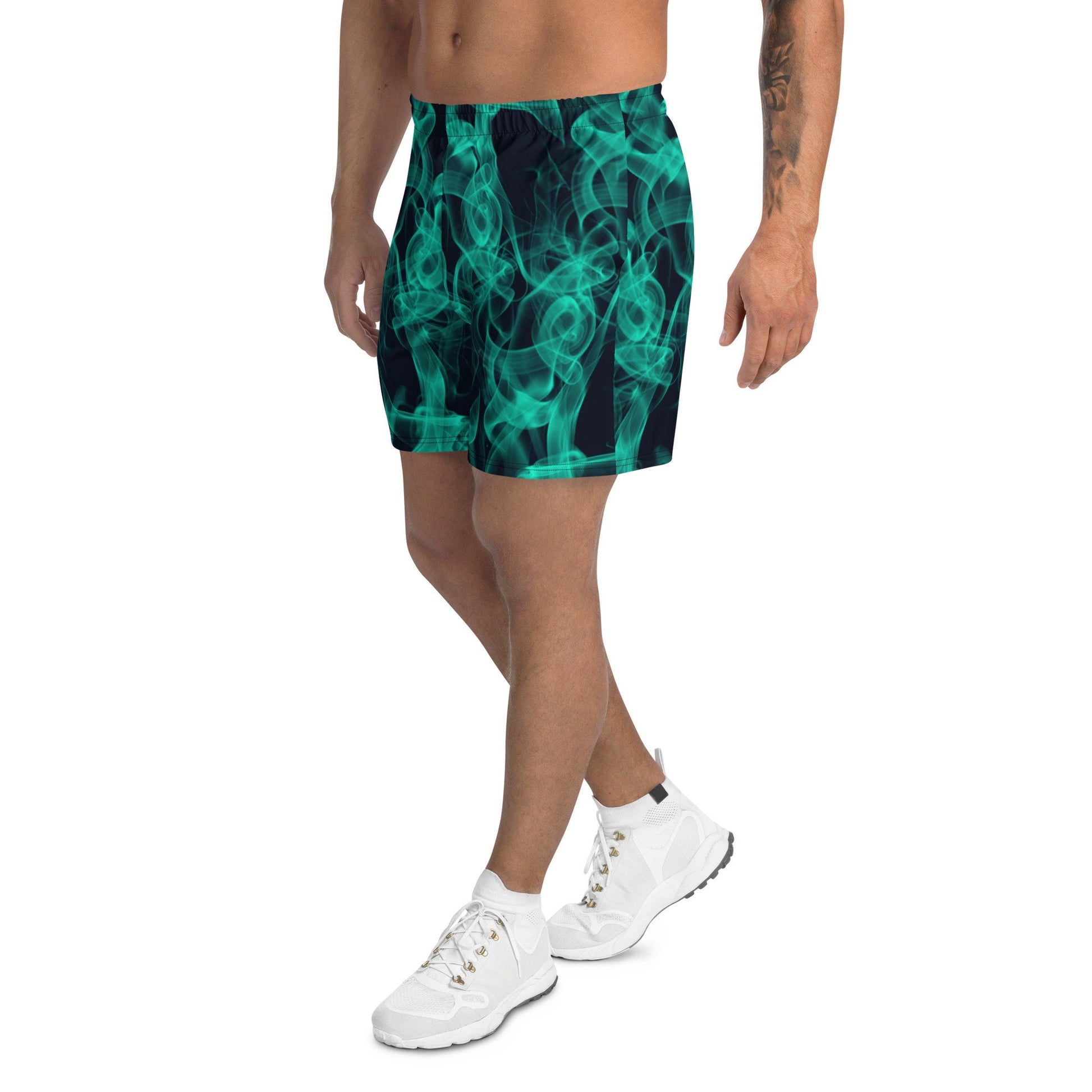 Men&#39;s Athletic Shorts - Green Smoke