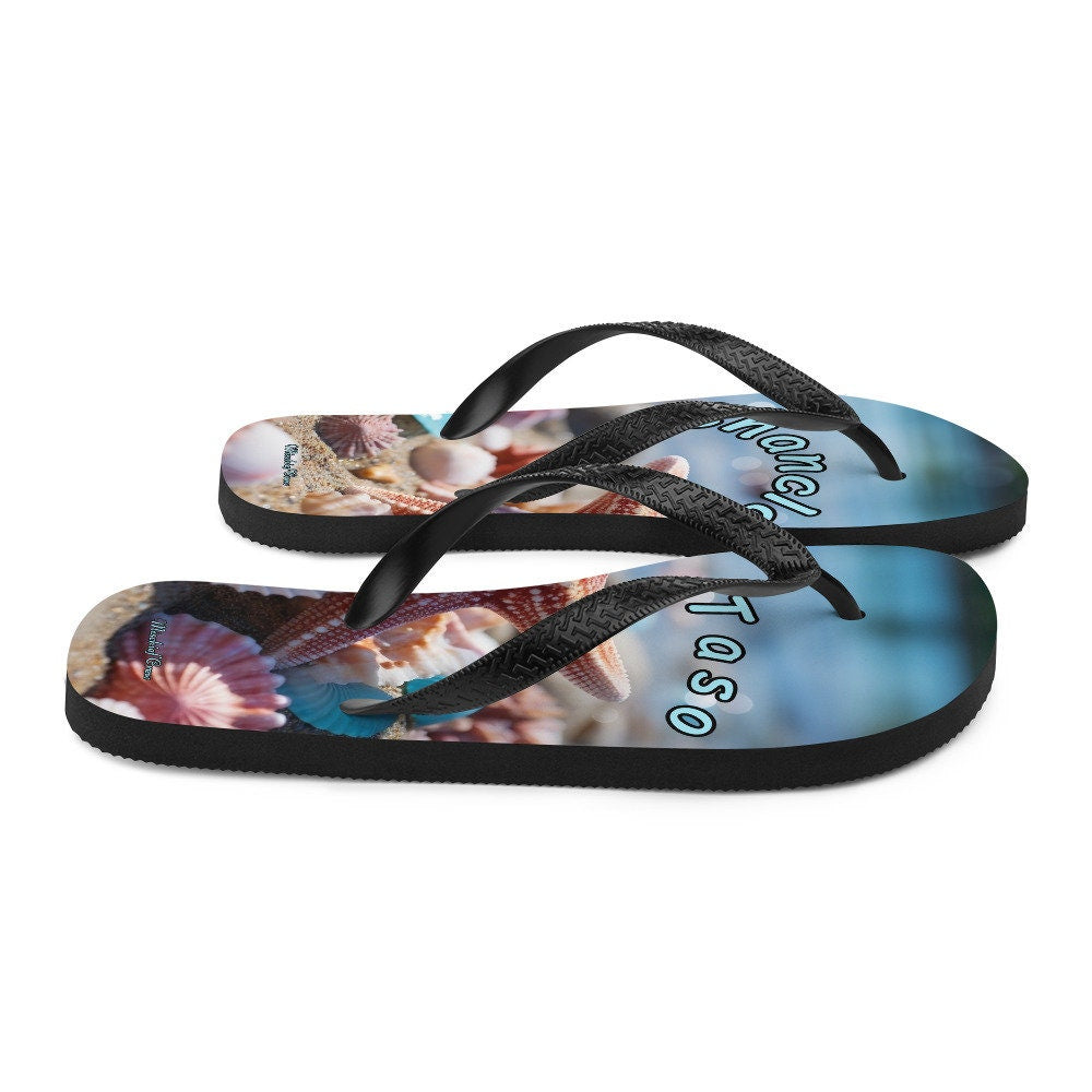 Flip-Flops Beach with Sea shells - Con Chancla Taso 1