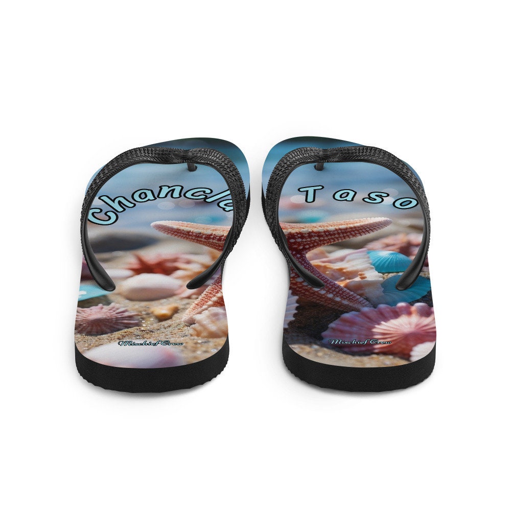 Flip-Flops Beach with Sea shells - Con Chancla Taso 1