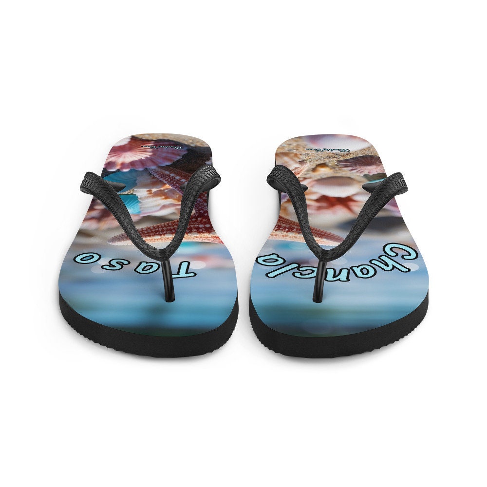 Flip-Flops Beach with Sea shells - Con Chancla Taso 1