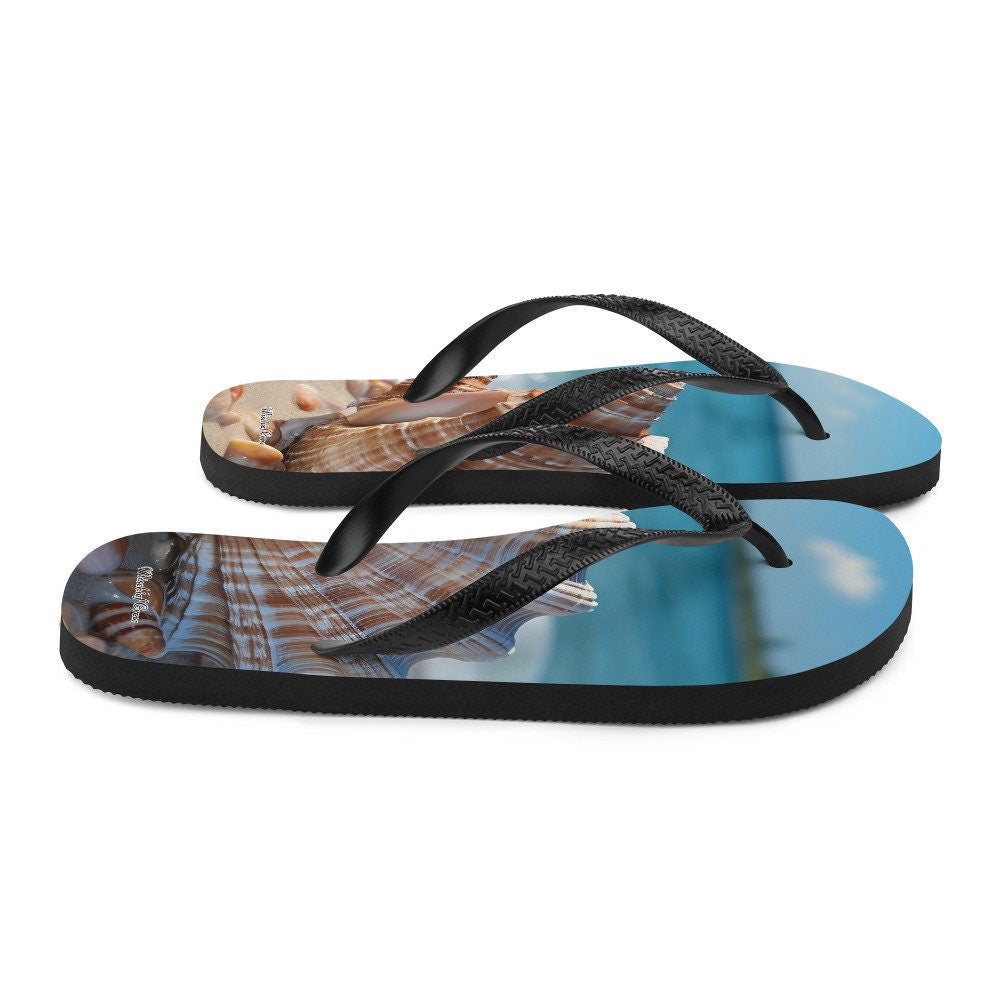 Flip-Flops Beach with Sea shells 3