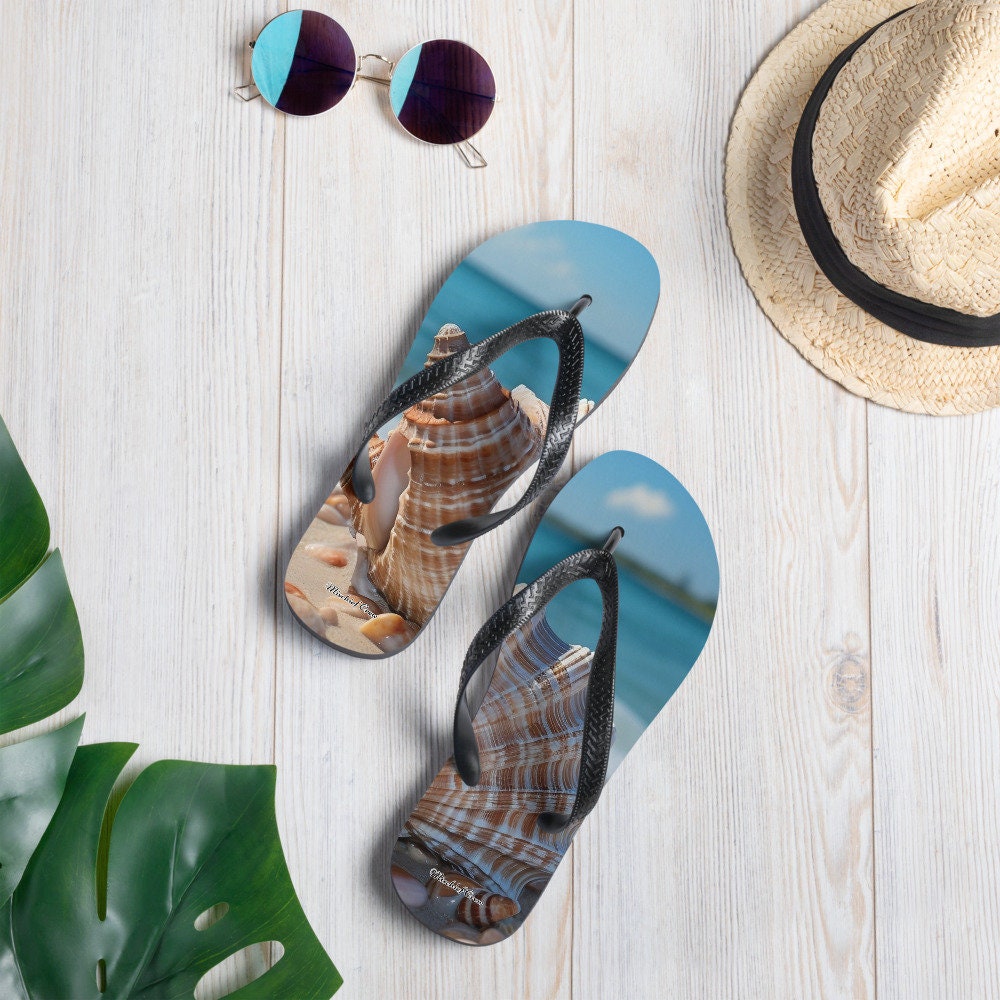 Flip-Flops Beach with Sea shells 3