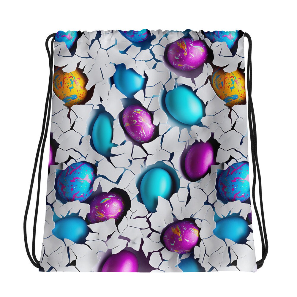 Drawstring bag - Easter Eggs