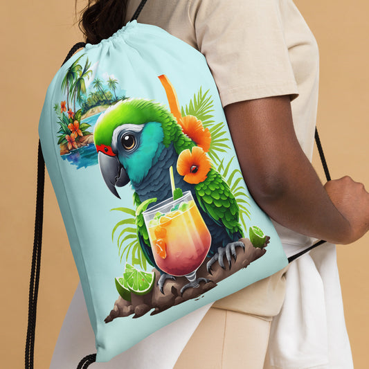 Drawstring bag - Parrot Island Cocktail