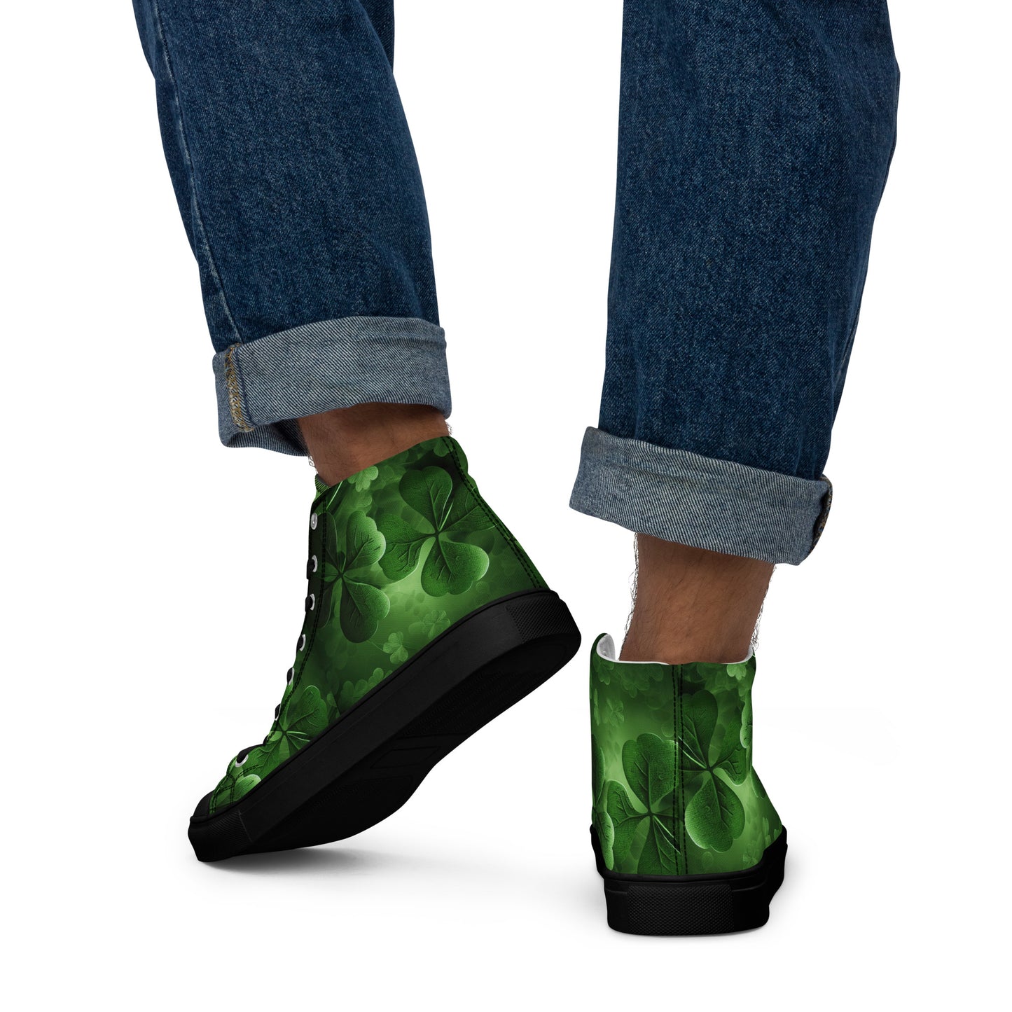 Men’s high top canvas shoes - Shamrock Style