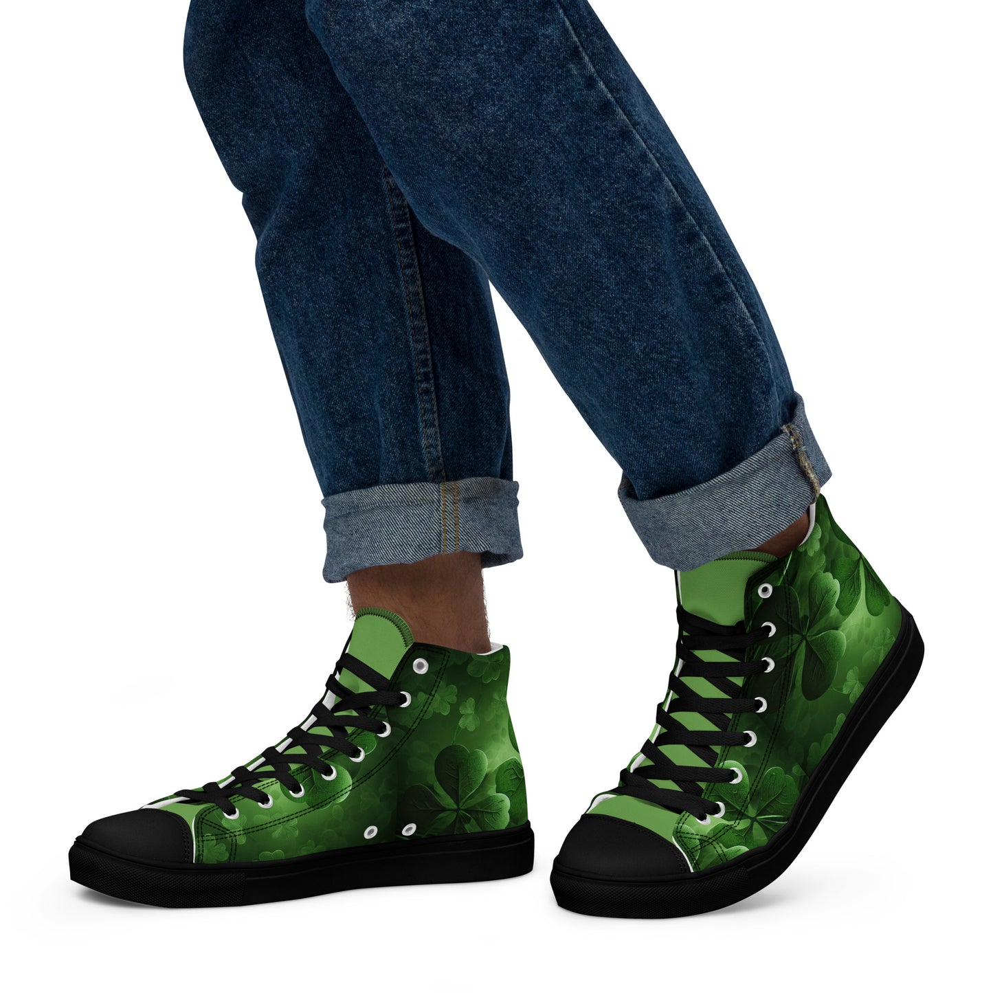 Men’s high top canvas shoes - Shamrock Style