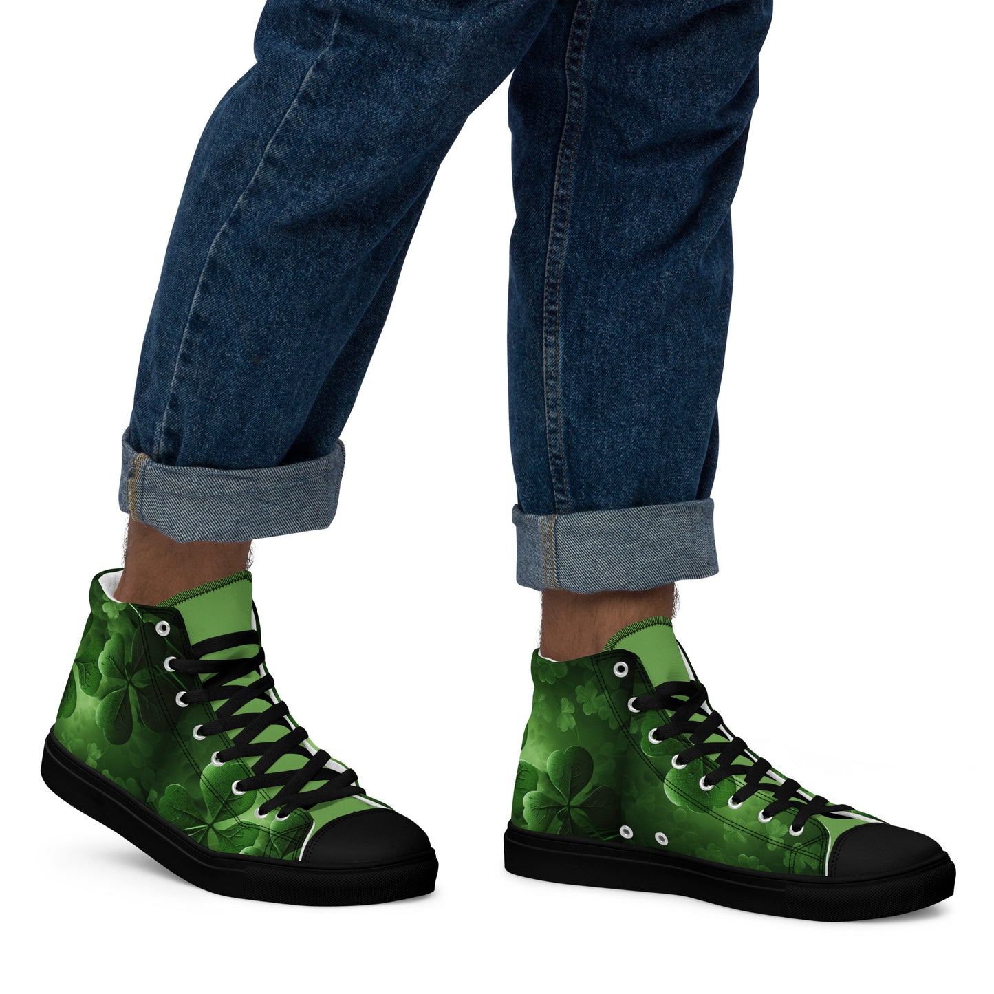 Men’s high top canvas shoes - Shamrock Style