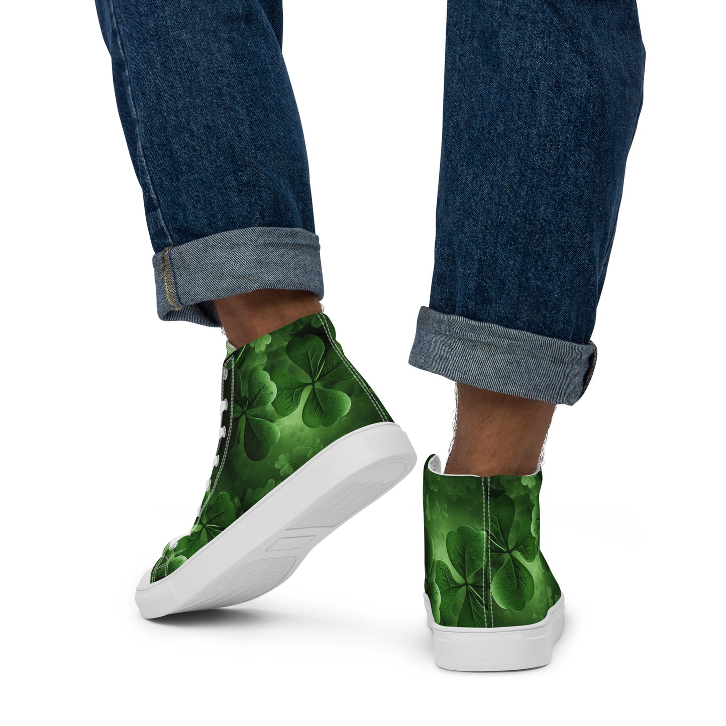 Men’s high top canvas shoes - Shamrock Style