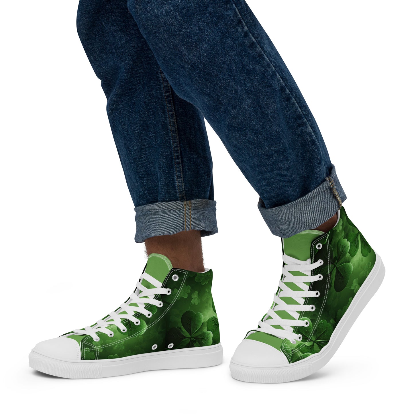 Men’s high top canvas shoes - Shamrock Style