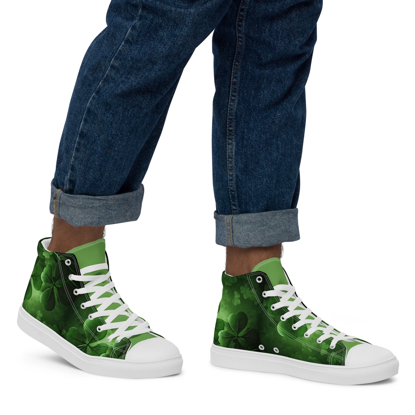 Men’s high top canvas shoes - Shamrock Style