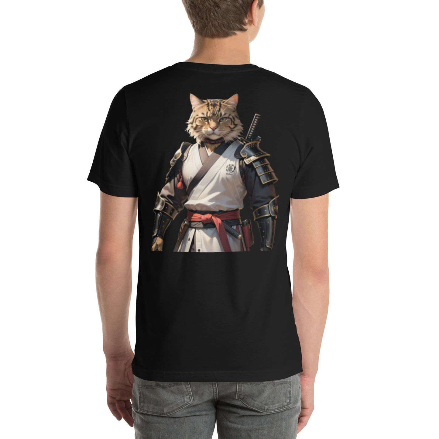 Unisex t-shirt - Samurai Warrior - Samurai Cat 1