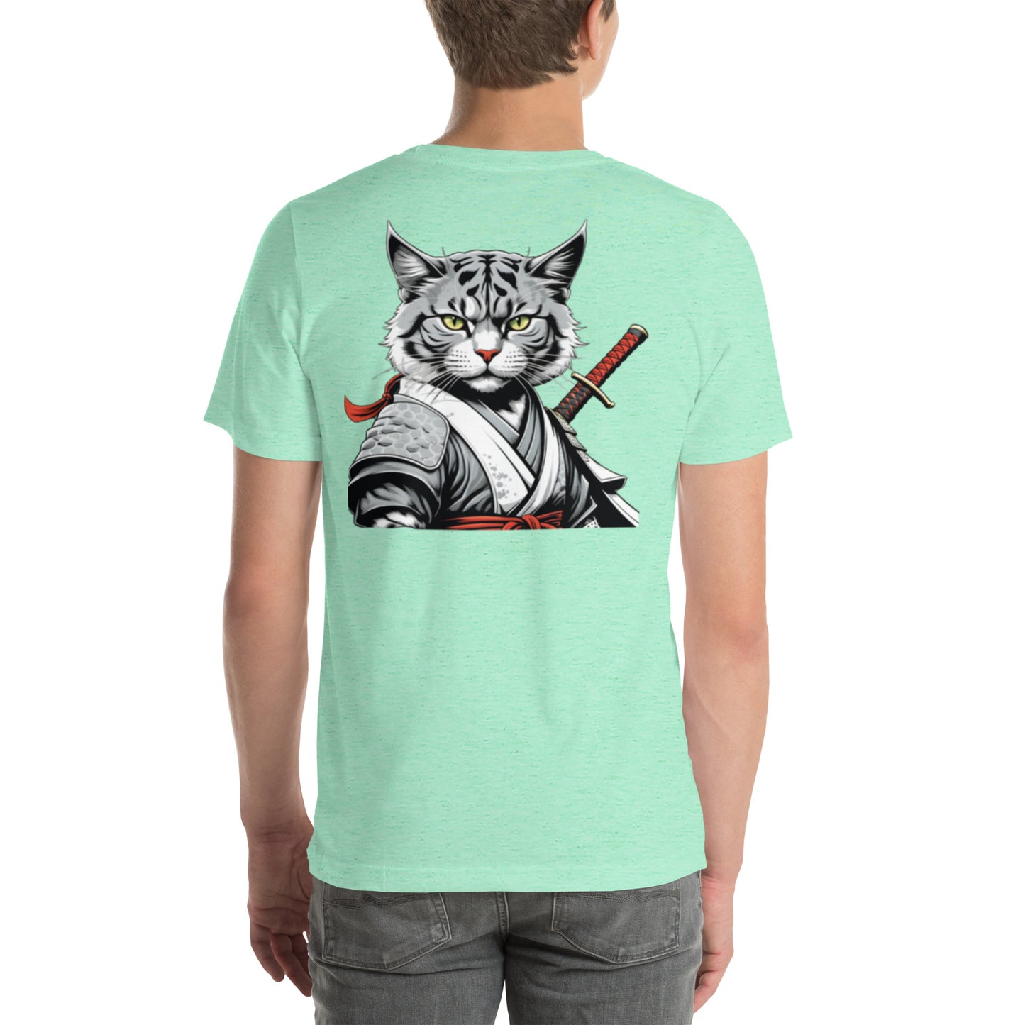 Unisex t-shirt - Samurai Warrior - Samurai Cat 2