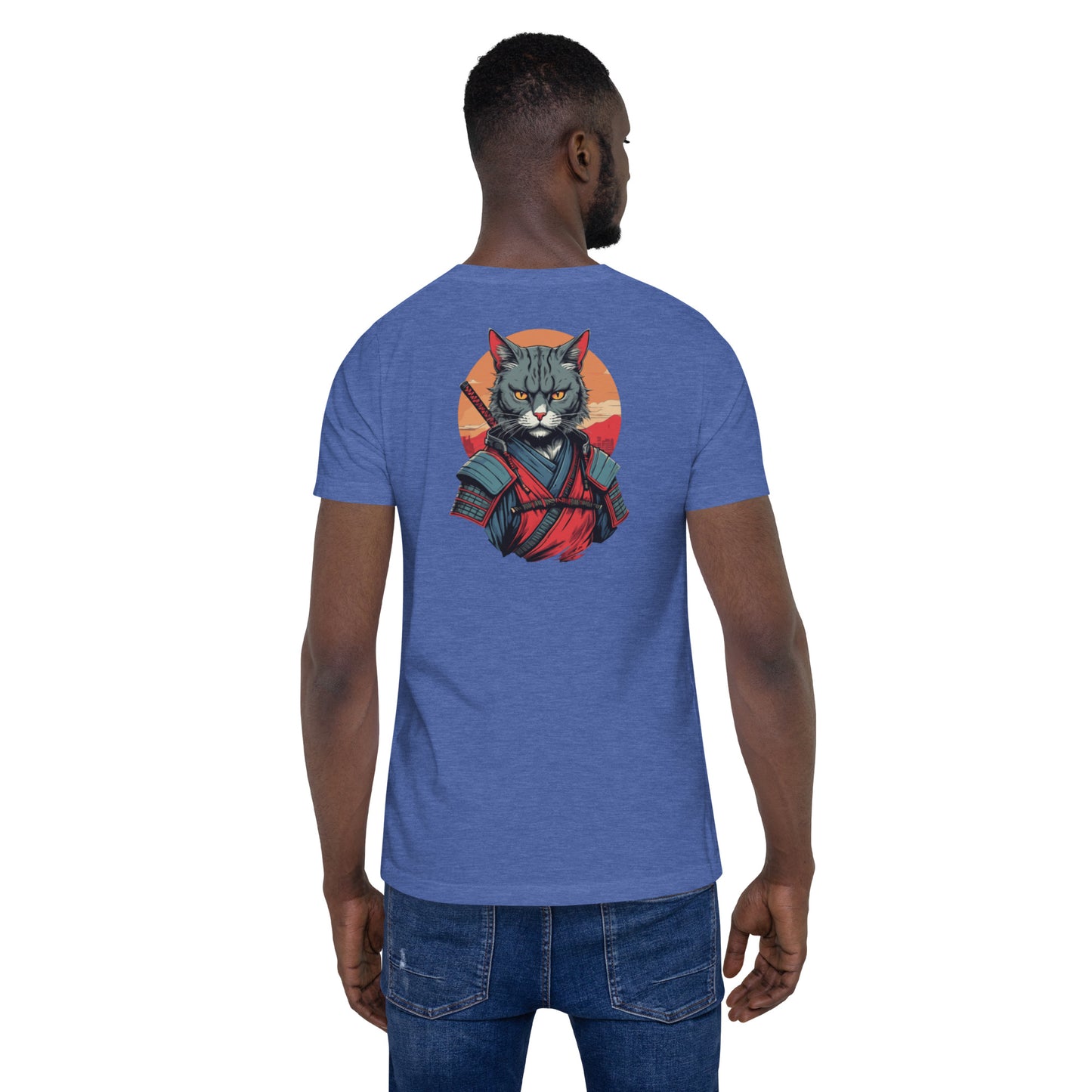 Unisex t-shirt - Samurai Warrior - Samurai Cat 4