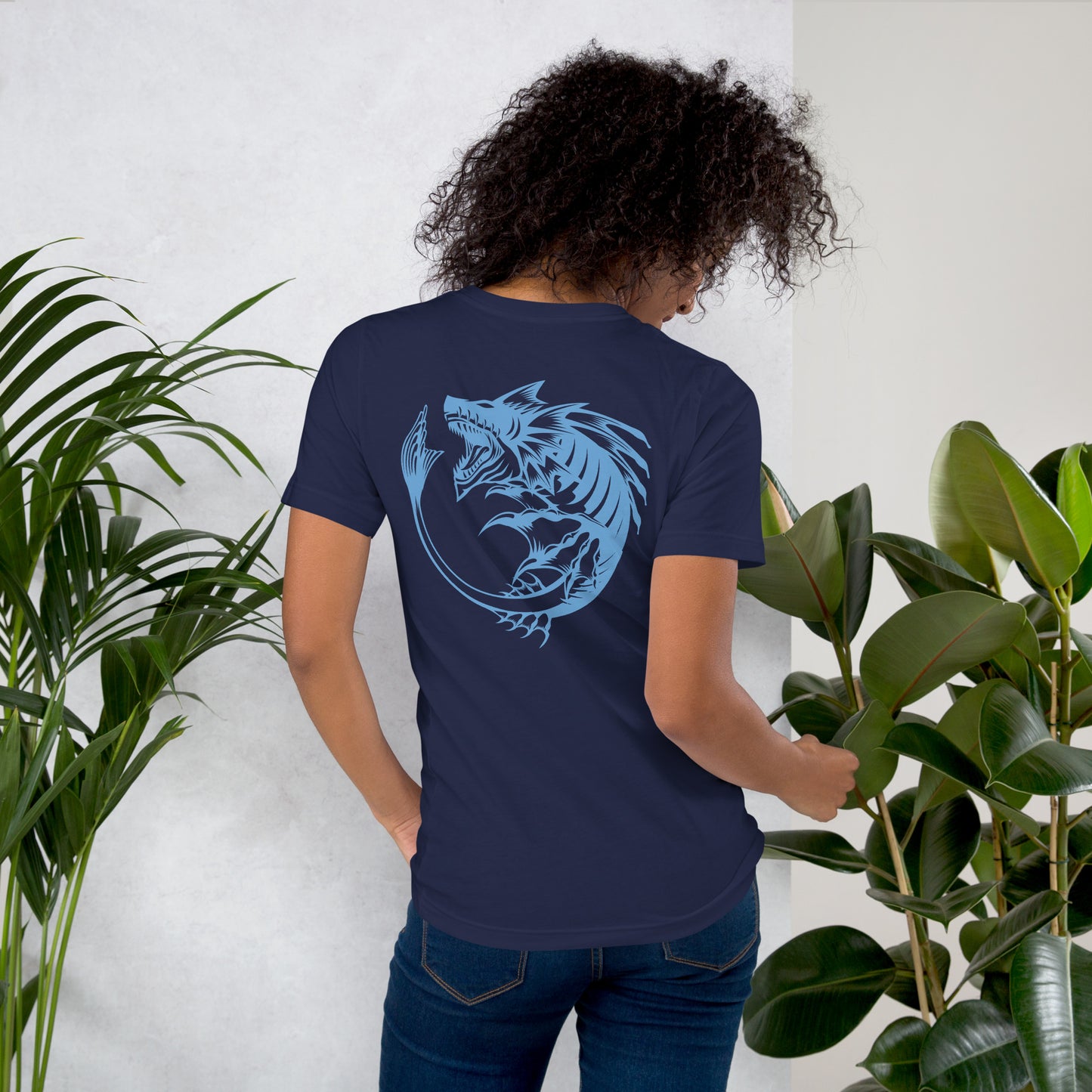 Unisex t-shirt –Light Blue Sea Monster