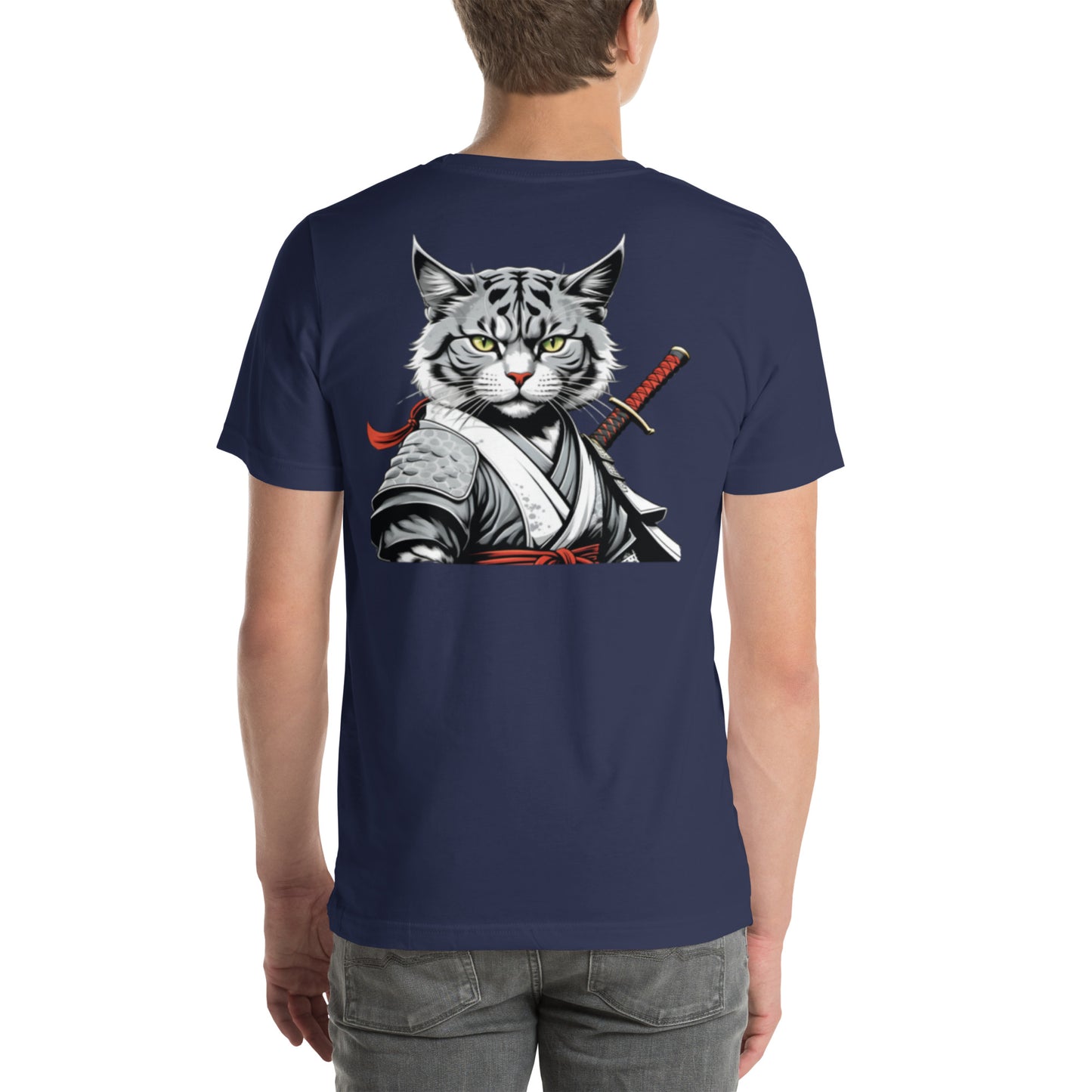 Unisex t-shirt - Samurai Warrior - Samurai Cat 2