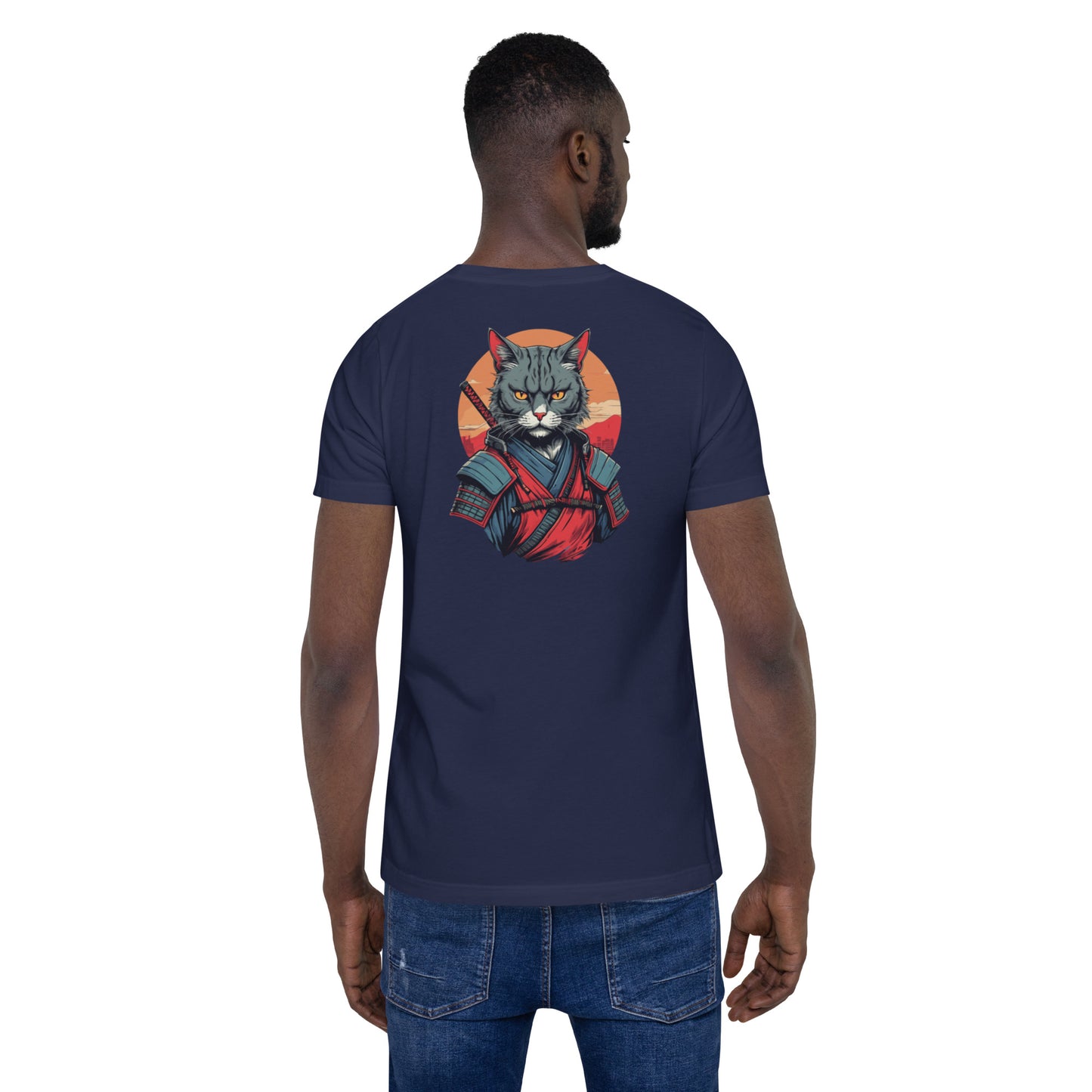 Unisex t-shirt - Samurai Warrior - Samurai Cat 4