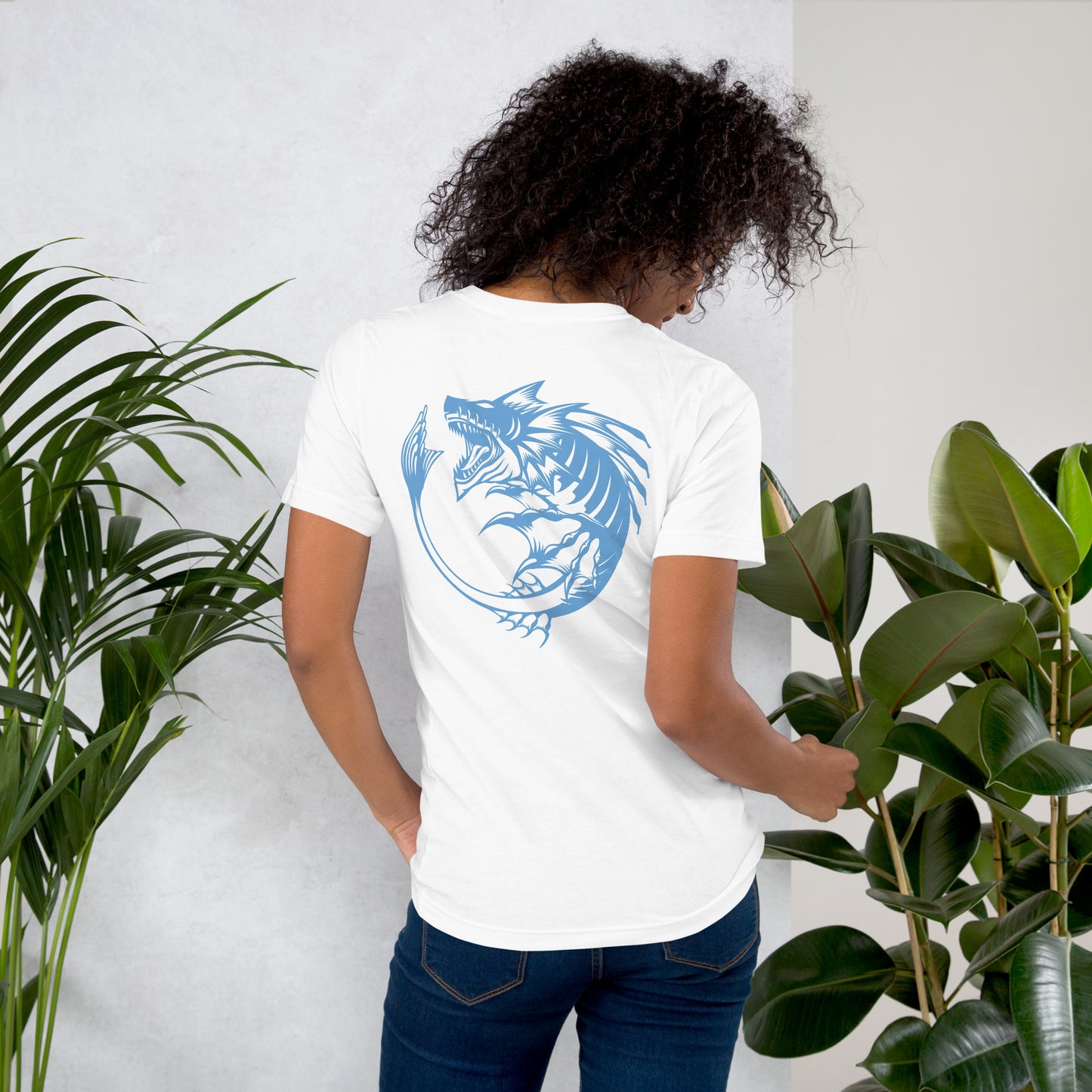 Unisex t-shirt –Light Blue Sea Monster